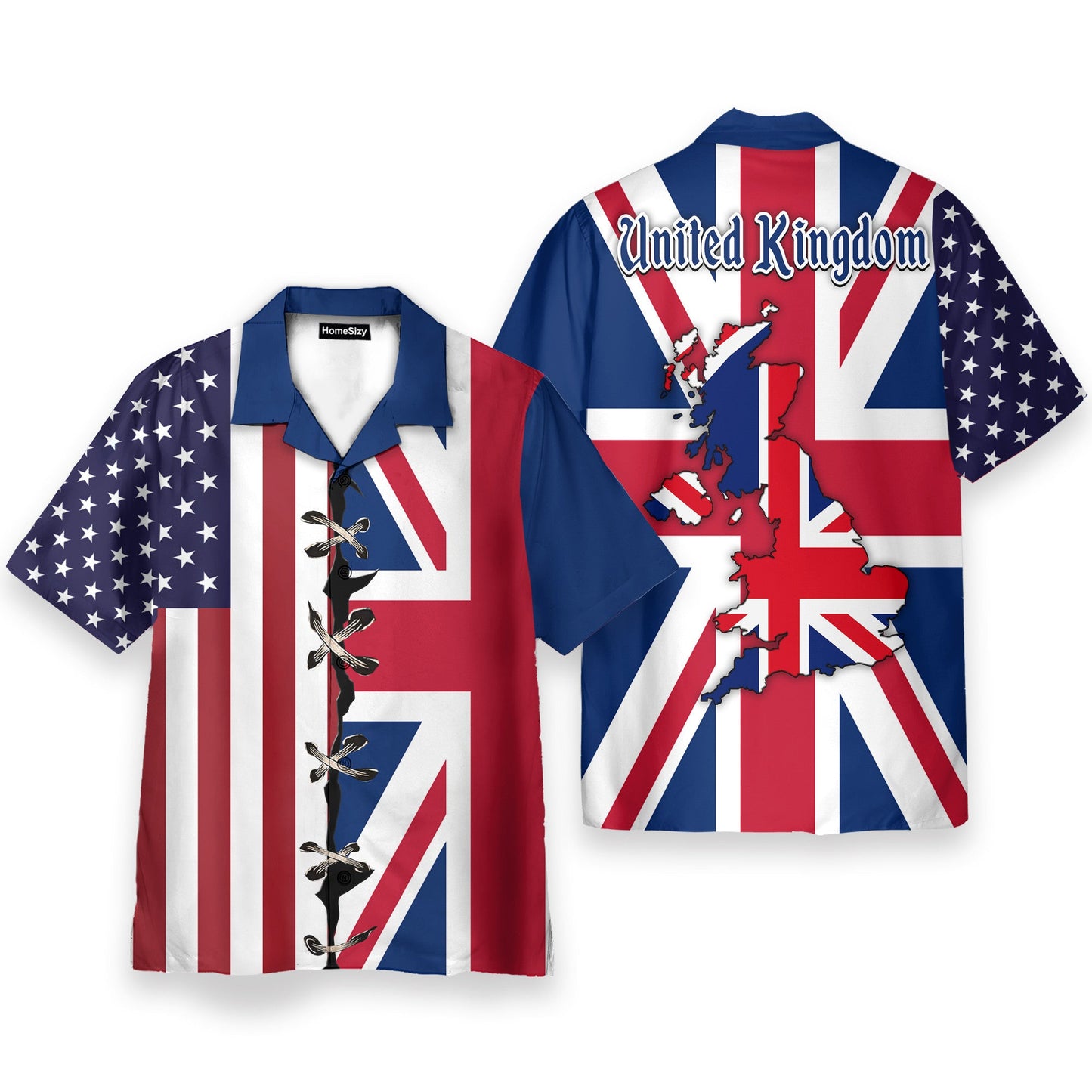 Graphic United Kingdom Flag - Hawaiian Shirt