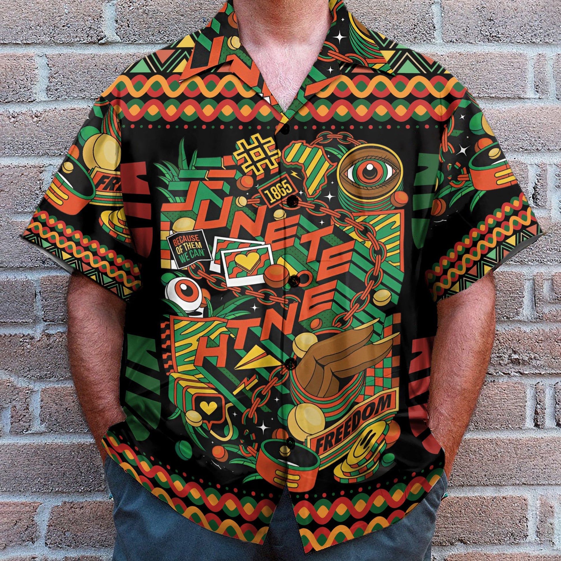 Freedom Symbol For Juneteenth Day - Hawaiian Shirt