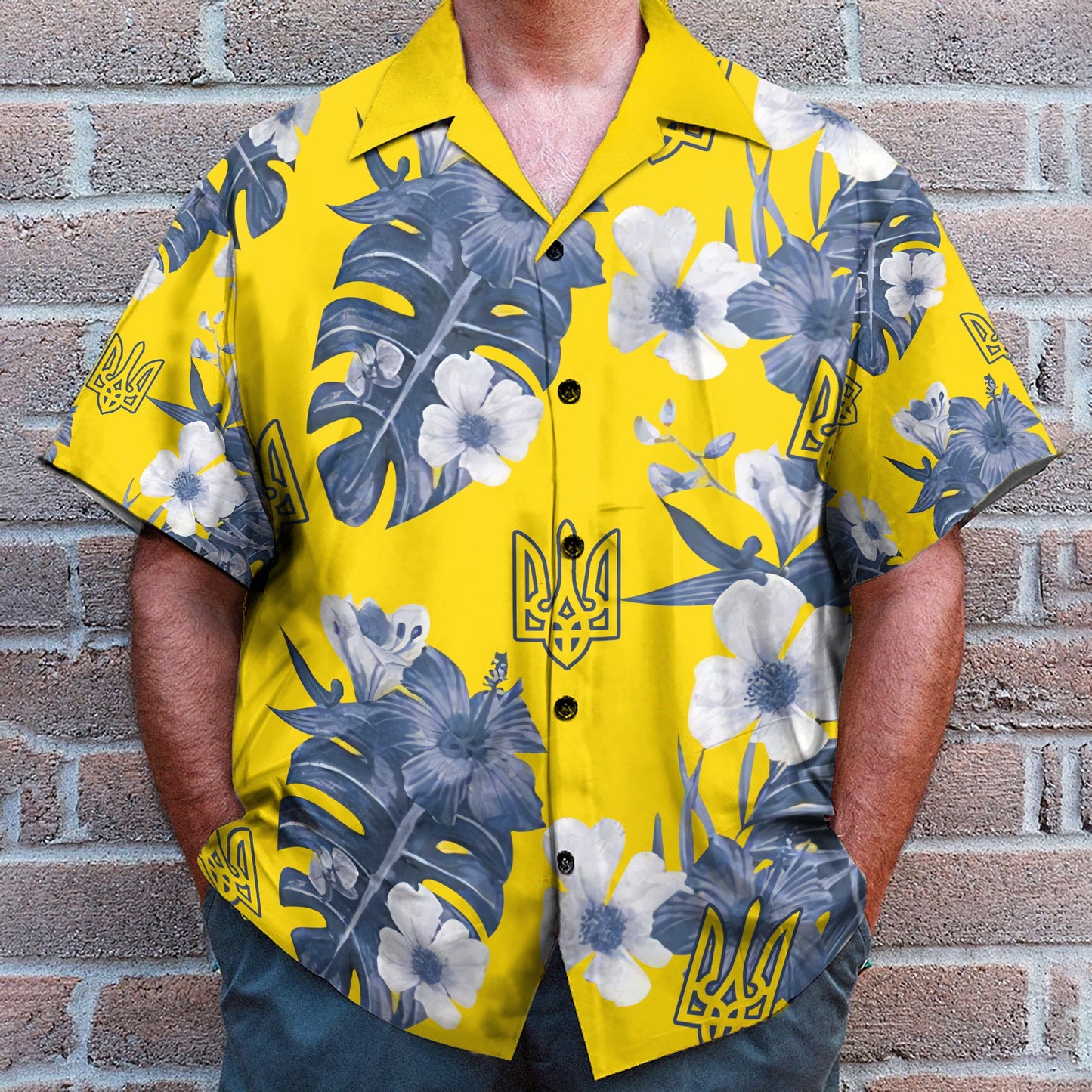 Ukrainian Symbol Support Ukraine Merch - Hawaiian Shirt & Beach Shorts