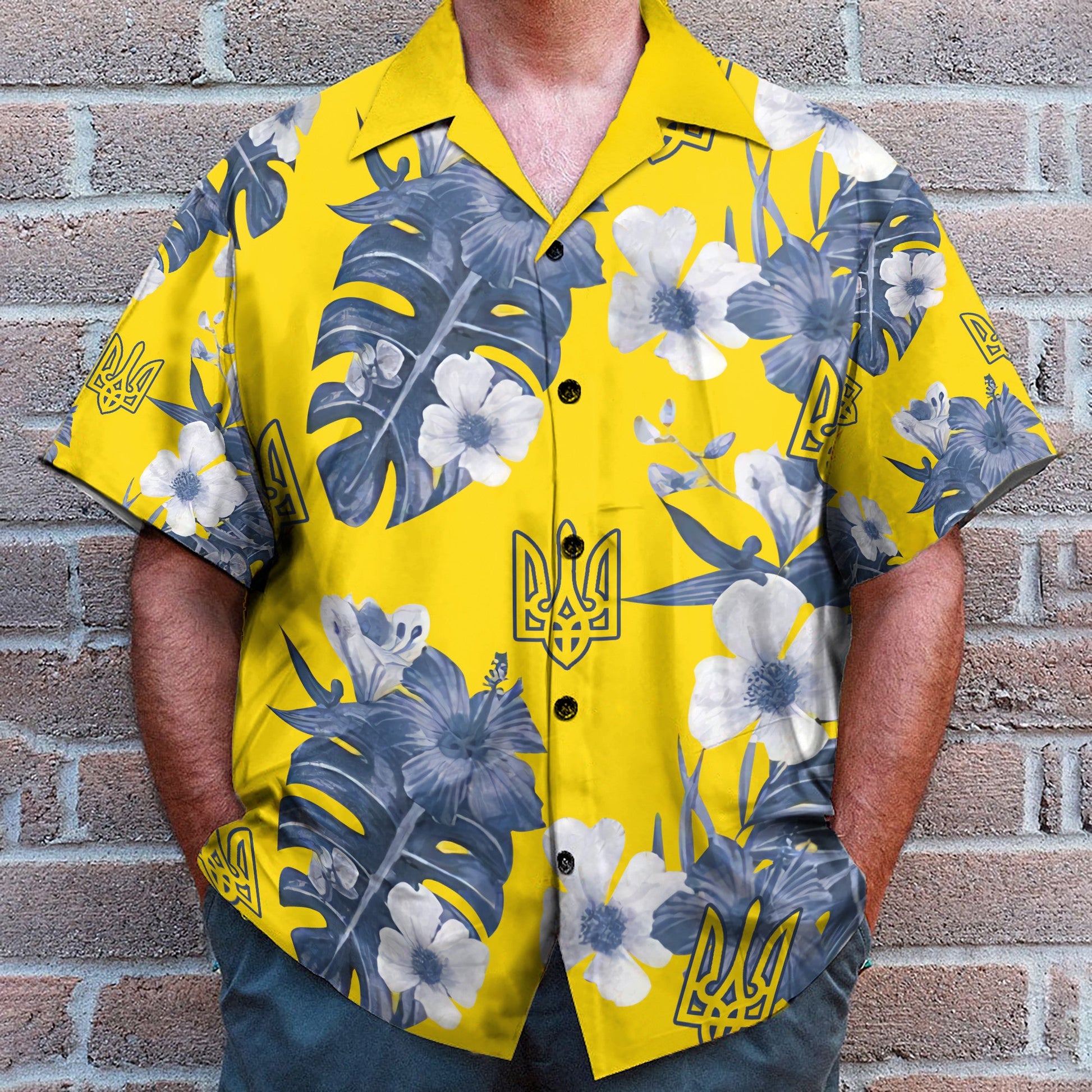 Ukrainian Symbol Support Ukraine Merch - Hawaiian Shirt & Beach Shorts