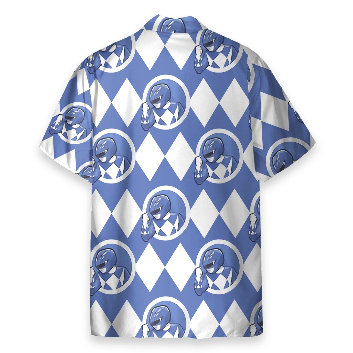 Mighty Morphin Power Rangers Blue Ranger Cosplay Costume - Hawaiian Shirt & Beach Shorts