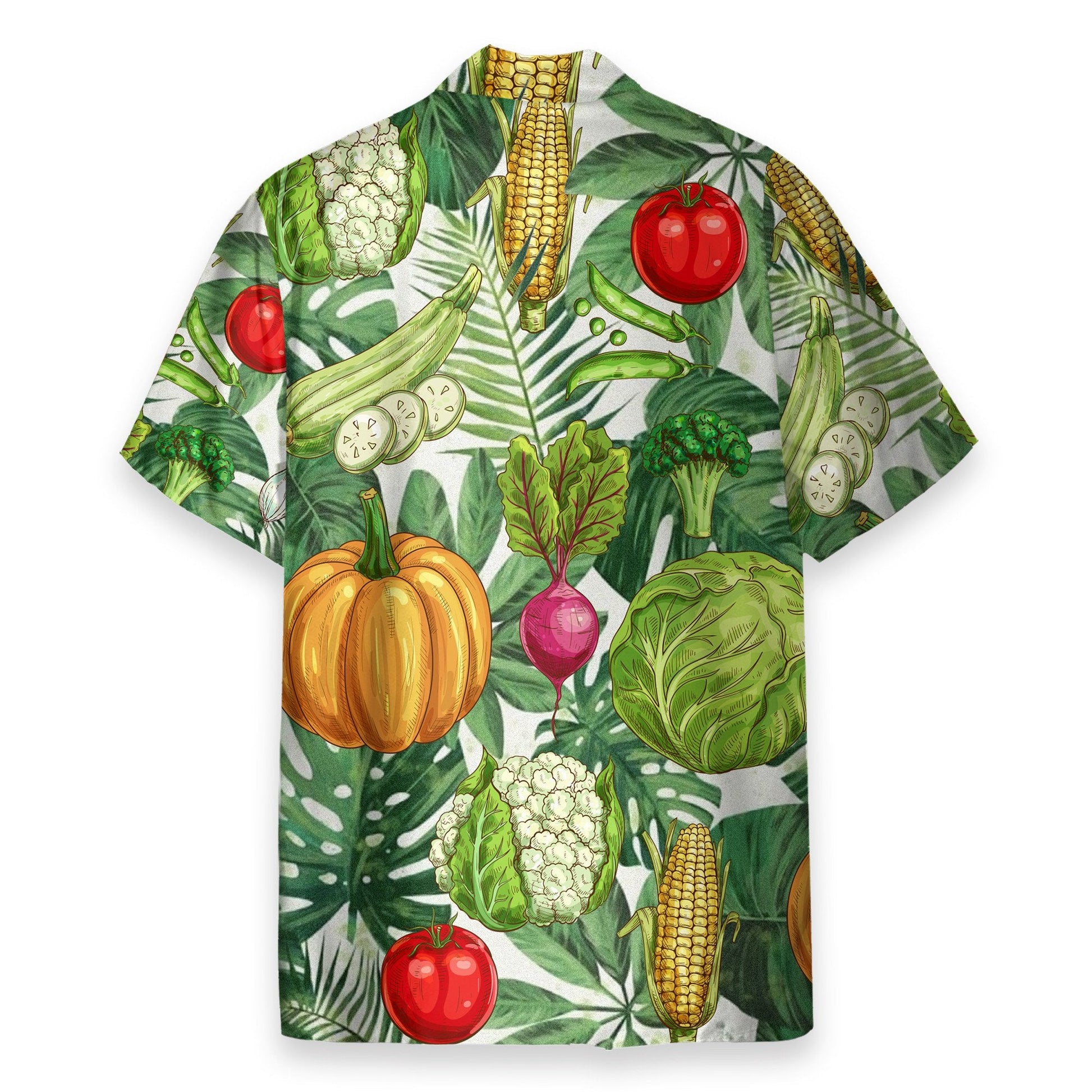 Vegetables Funny Button's Up Shirts - Hawaiian Shirt & Beach Shorts