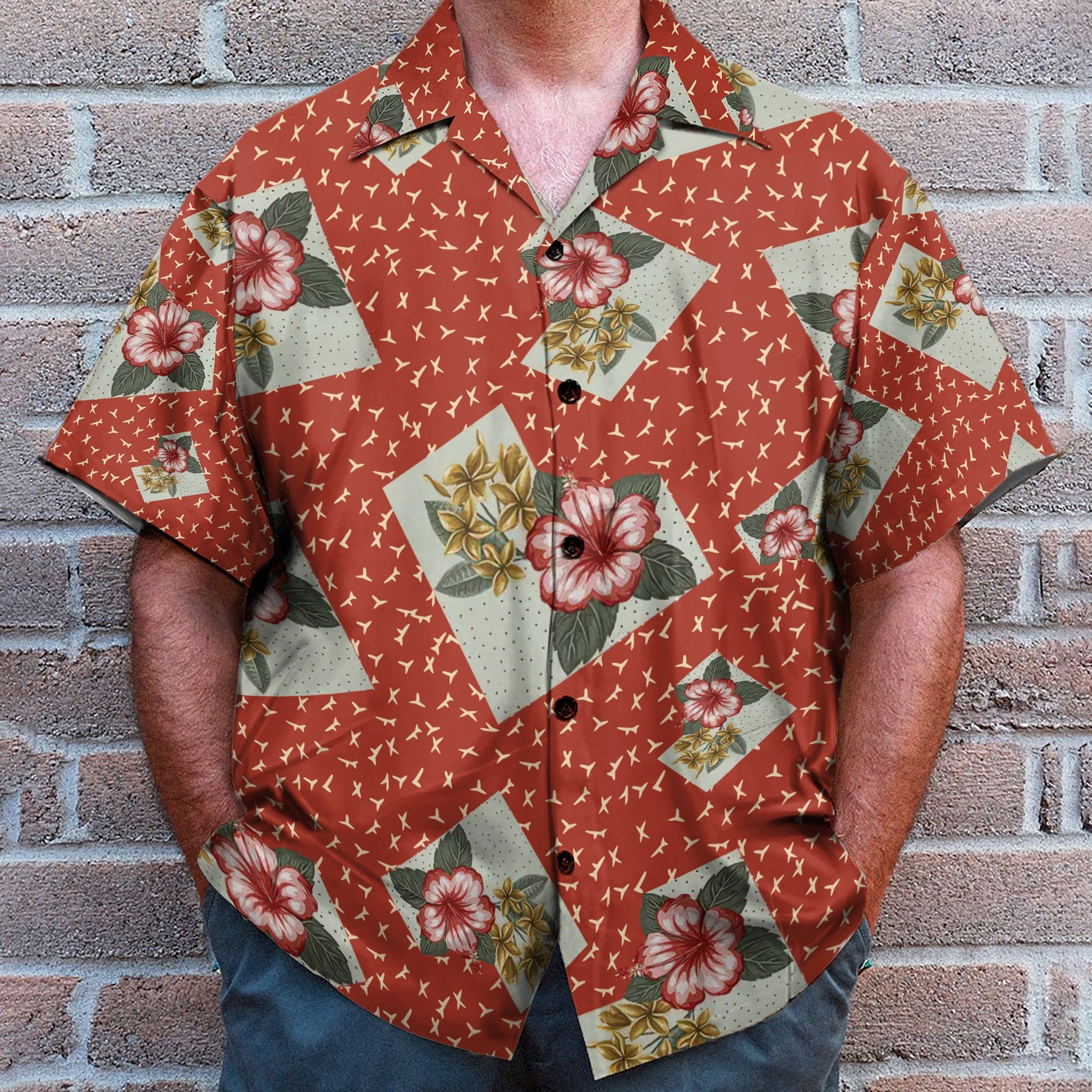 Herbert I McDunnough Nicolas Cage In Raising Arizona Cosplay Costume - Hawaiian Shirt & Beach Shorts