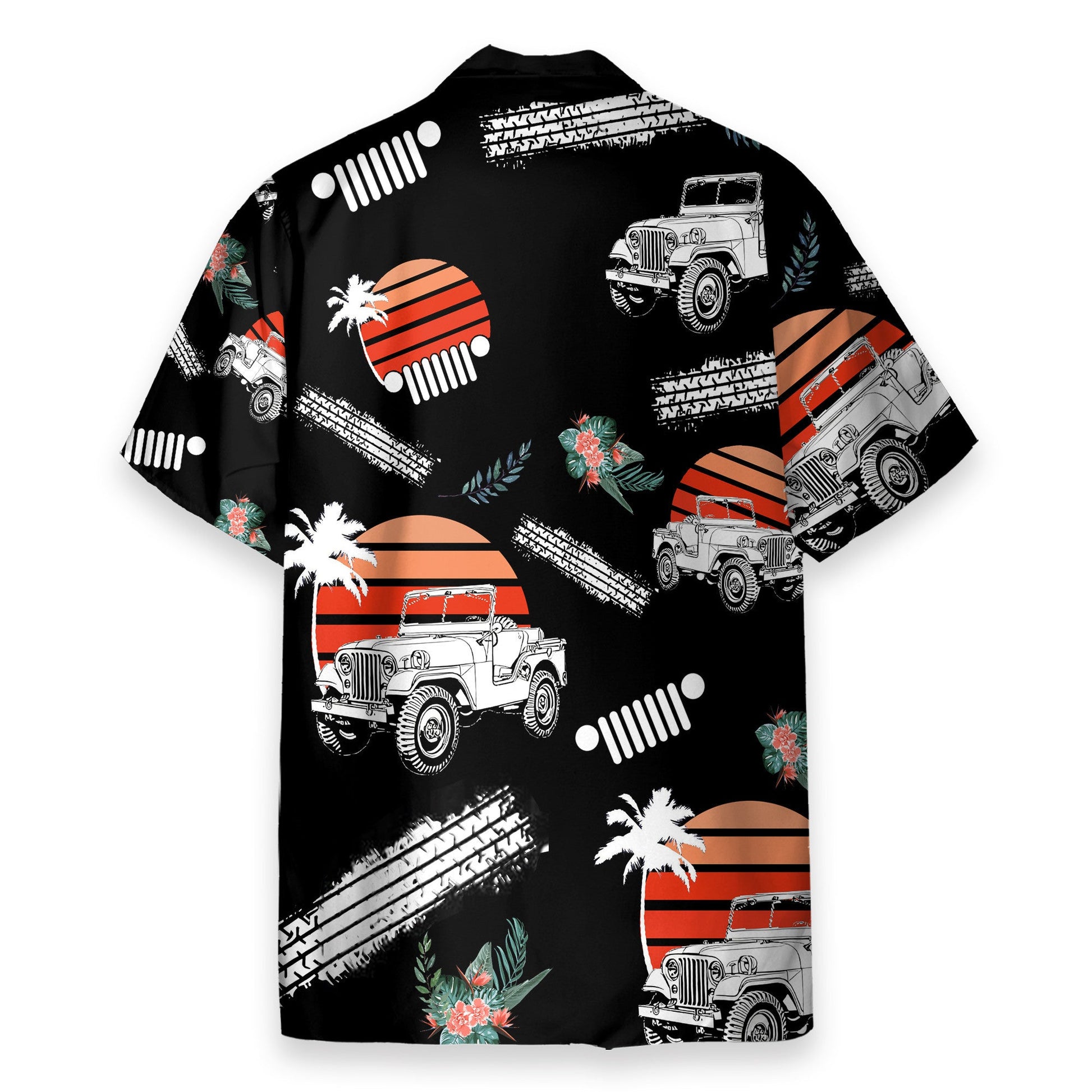 Jeep Car Retro Vintage Tropical - Hawaiian Shirt