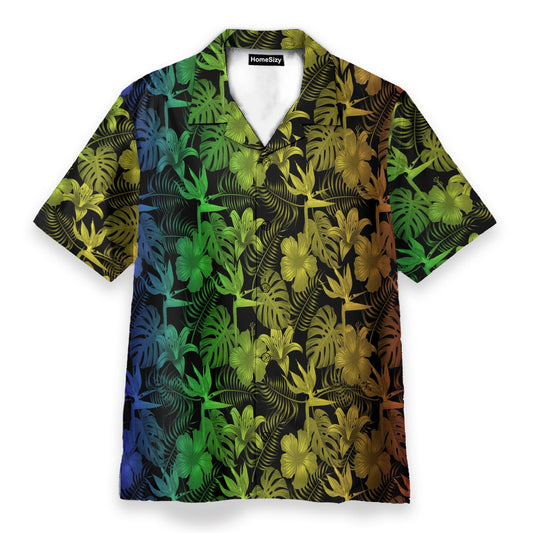 Light Colorful Tropical - Hawaiian Shirt & Beach Shorts