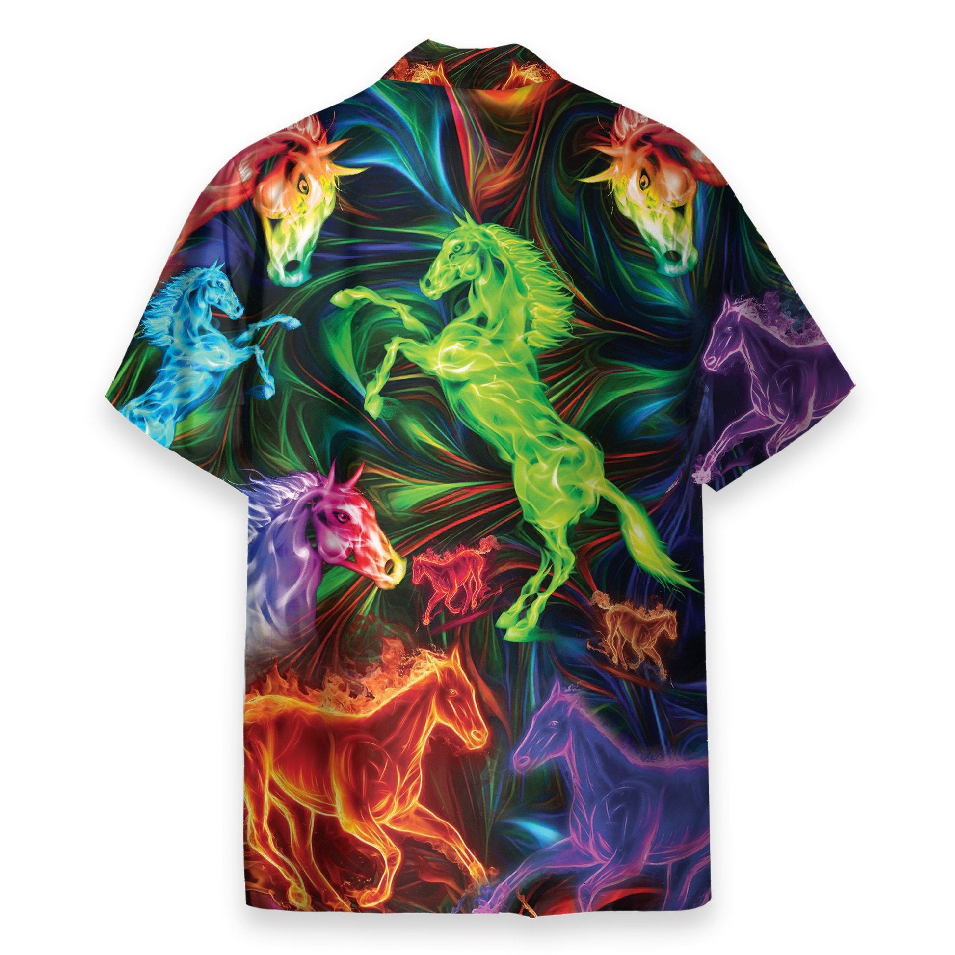 Amazing Horse Men's Button's Up Shirts - Hawaiian Shirt
