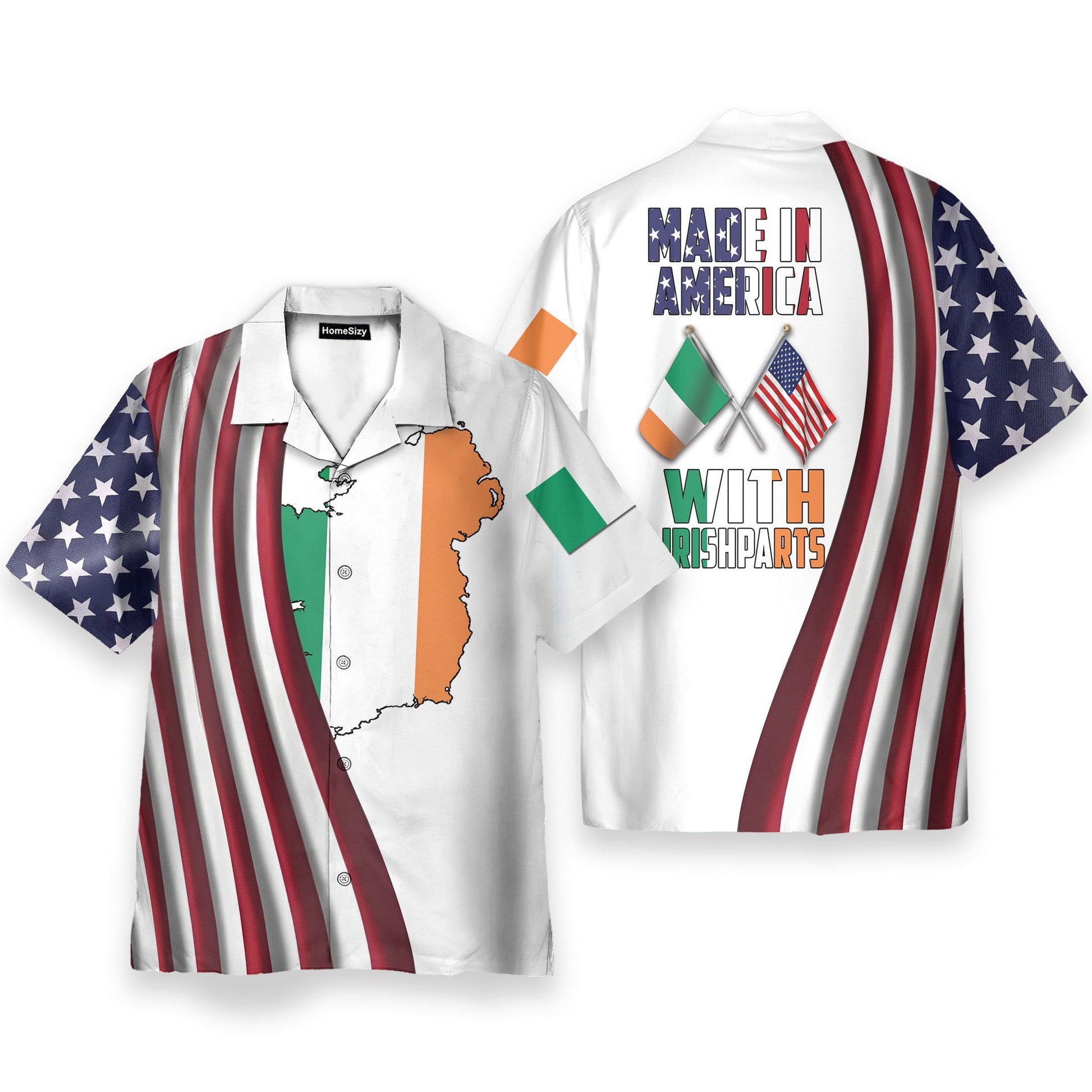 Made In America With Irish Parts - Hawaiian Shirt