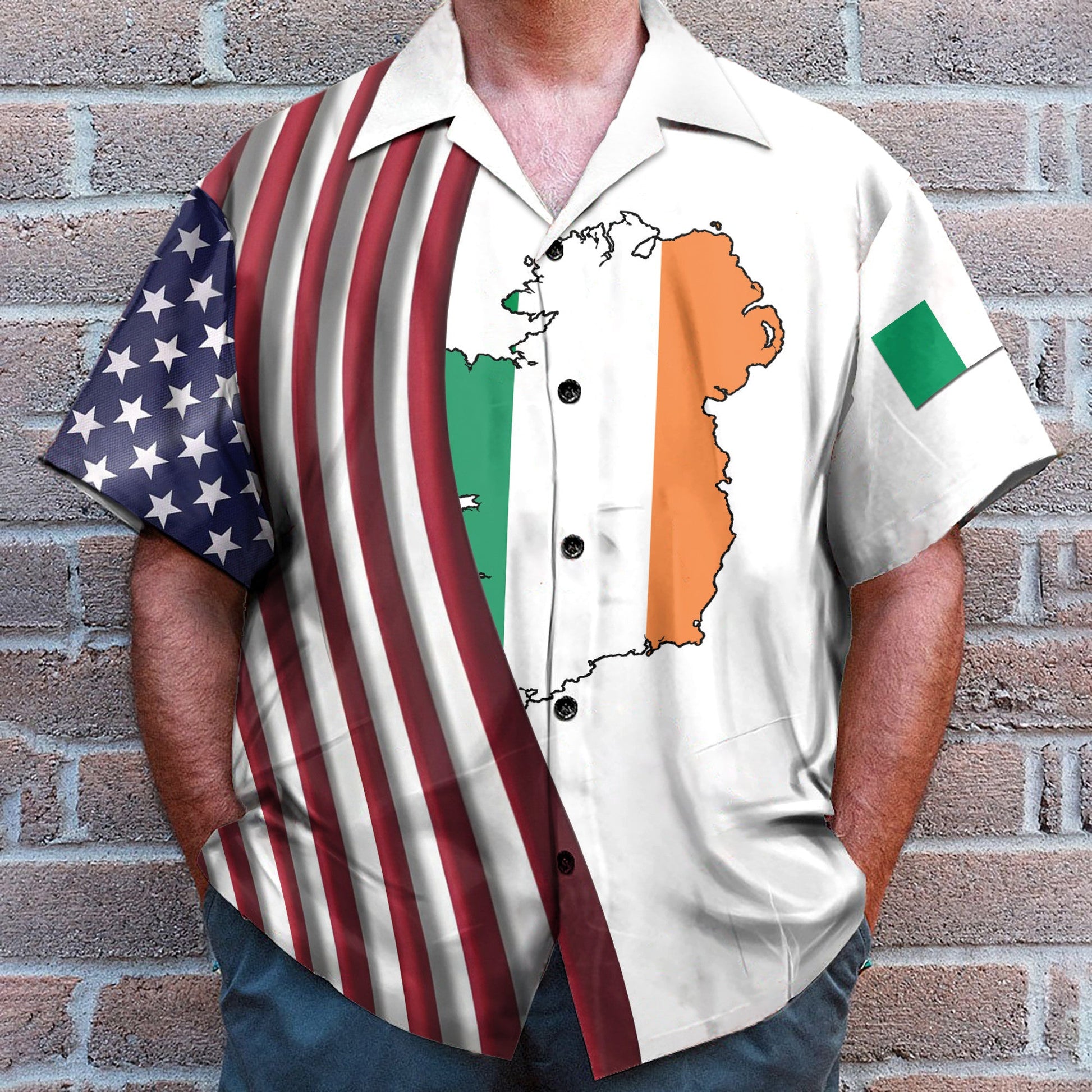 Made In America With Irish Parts - Hawaiian Shirt