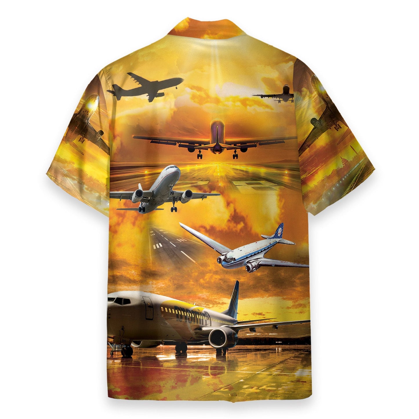 Planes Men's Button's Up Shirts - Hawaiian Shirt