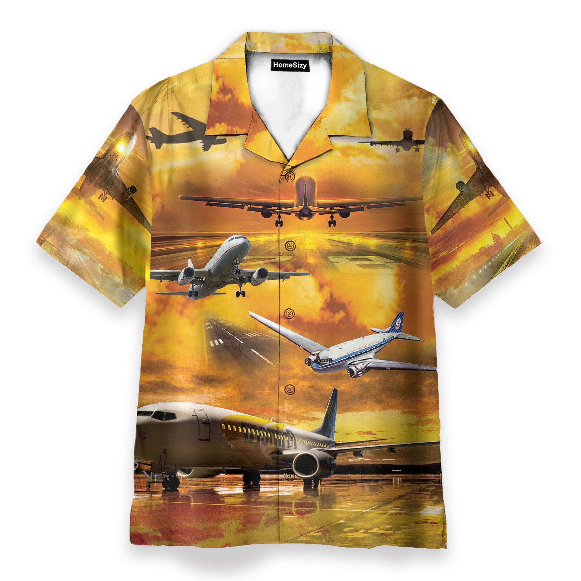 Planes Men's Button's Up Shirts - Hawaiian Shirt