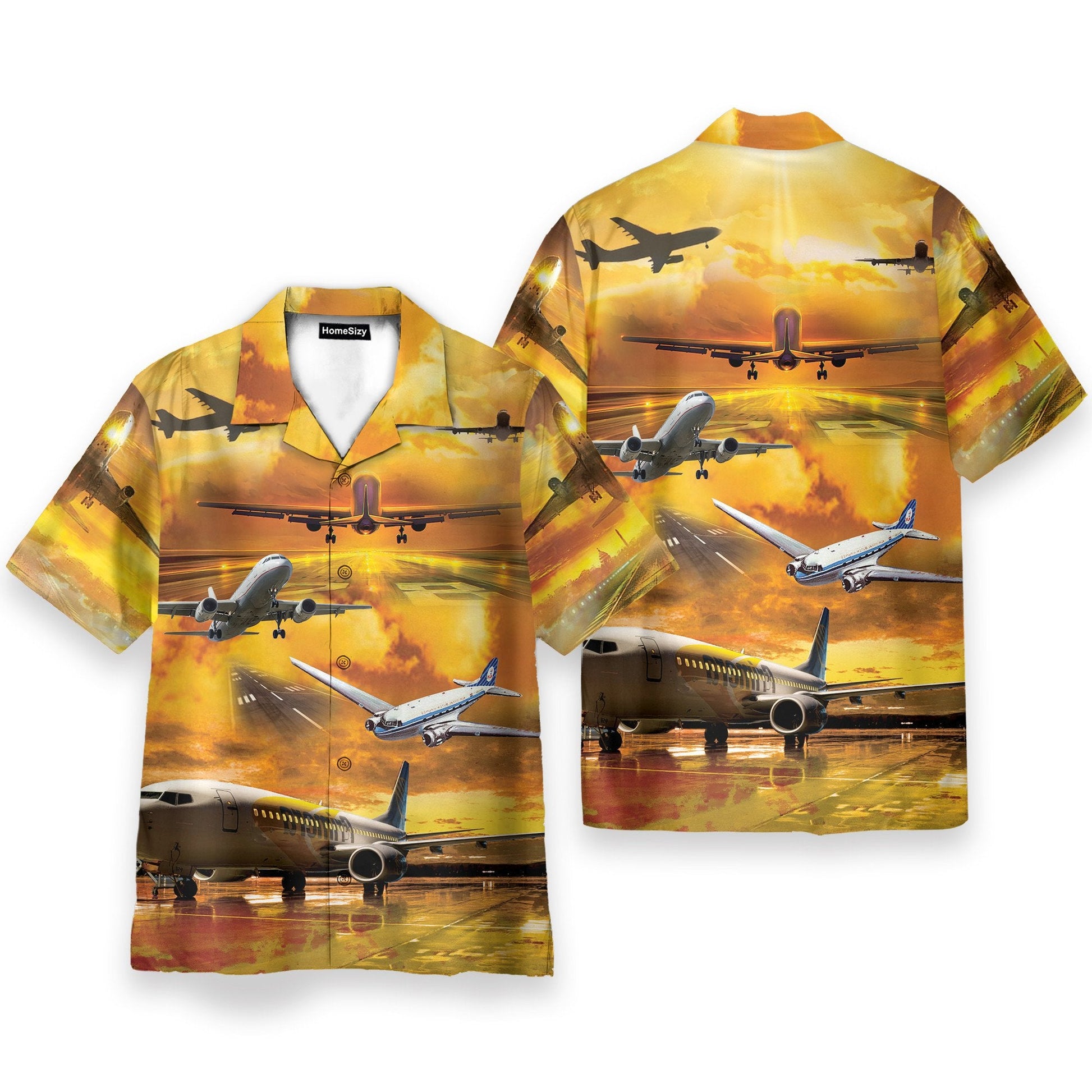Planes Men's Button's Up Shirts - Hawaiian Shirt