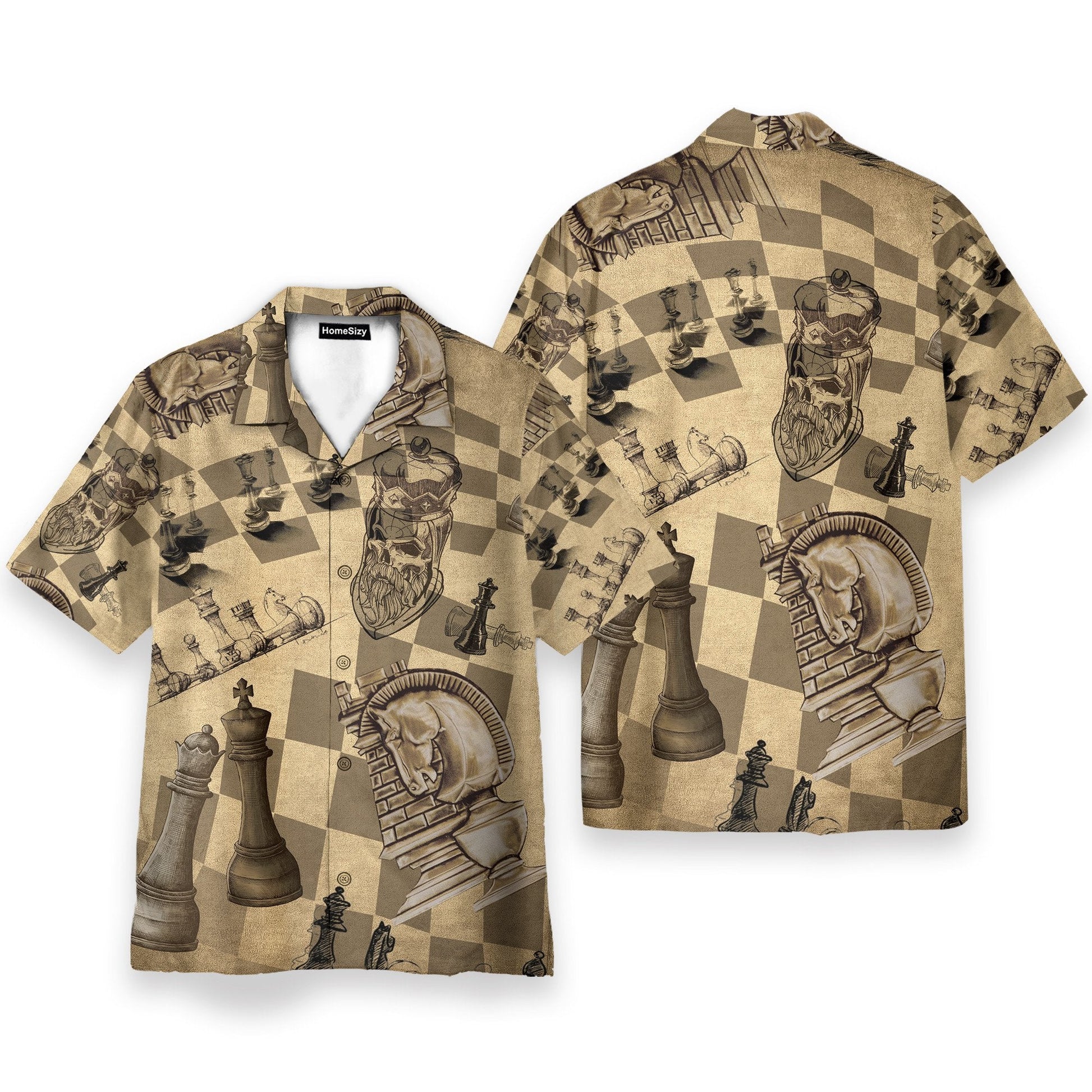 Amazing Chess Men's Button's Up Shirts - Hawaiian Shirt