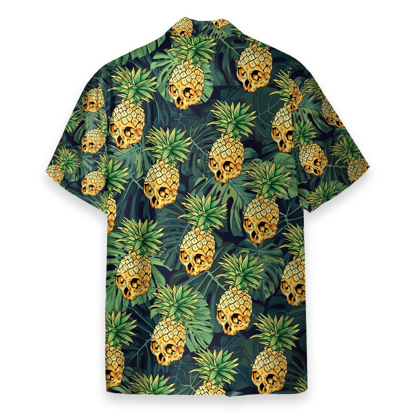 Skull Pineapple Tropical Leaves Pattern - Hawaiian Shirt & Beach Shorts