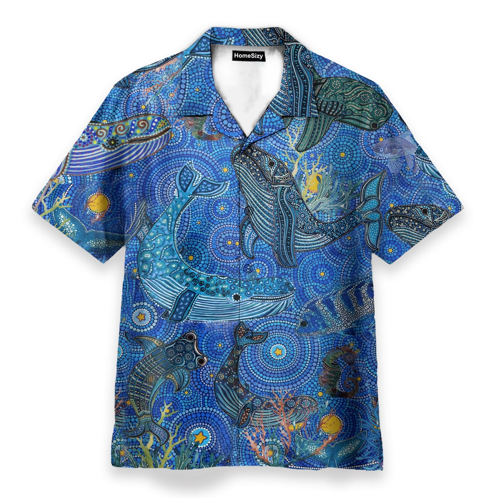 Amazing Whale Men's Button's Up Shirts - Hawaiian Shirt