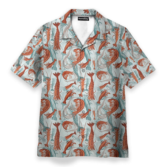 Summer Seafood Shrimps Fan - Hawaiian Shirt & Beach Shorts