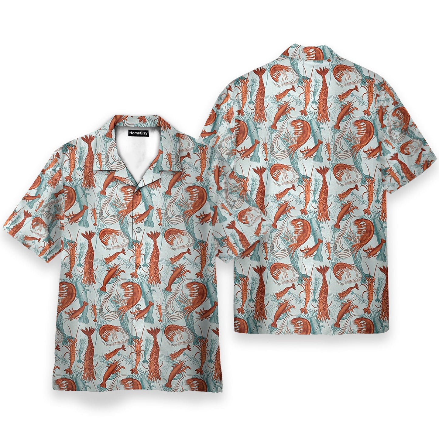 Summer Seafood Shrimps Fan - Hawaiian Shirt & Beach Shorts