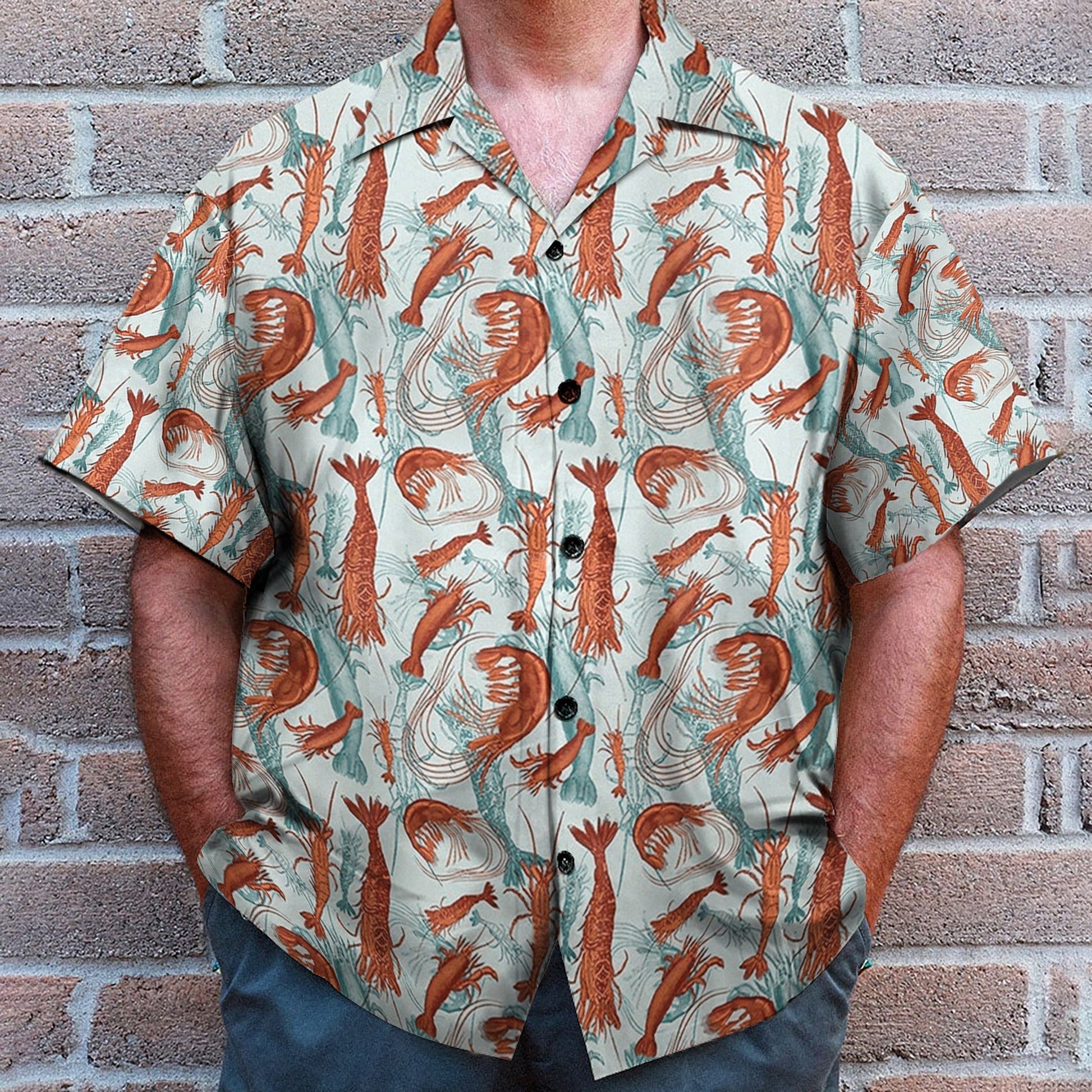 Summer Seafood Shrimps Fan - Hawaiian Shirt & Beach Shorts