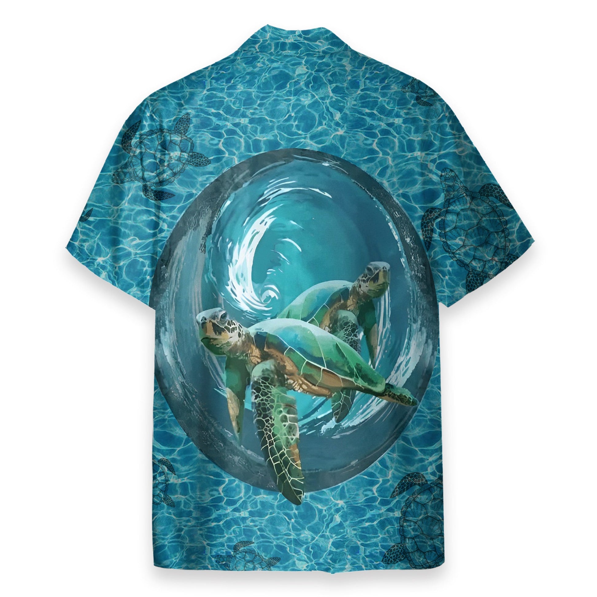 Turtles In The Ocean - Hawaiian Shirt