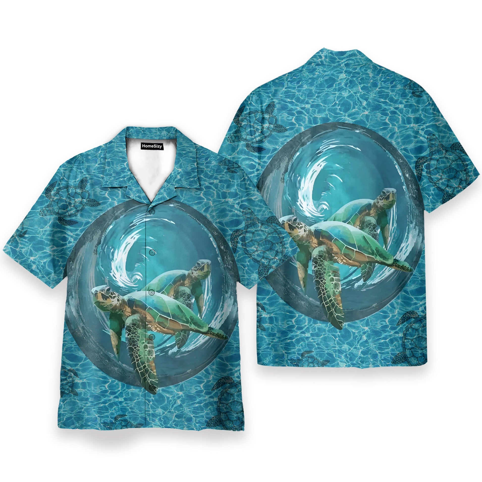 Turtles In The Ocean - Hawaiian Shirt