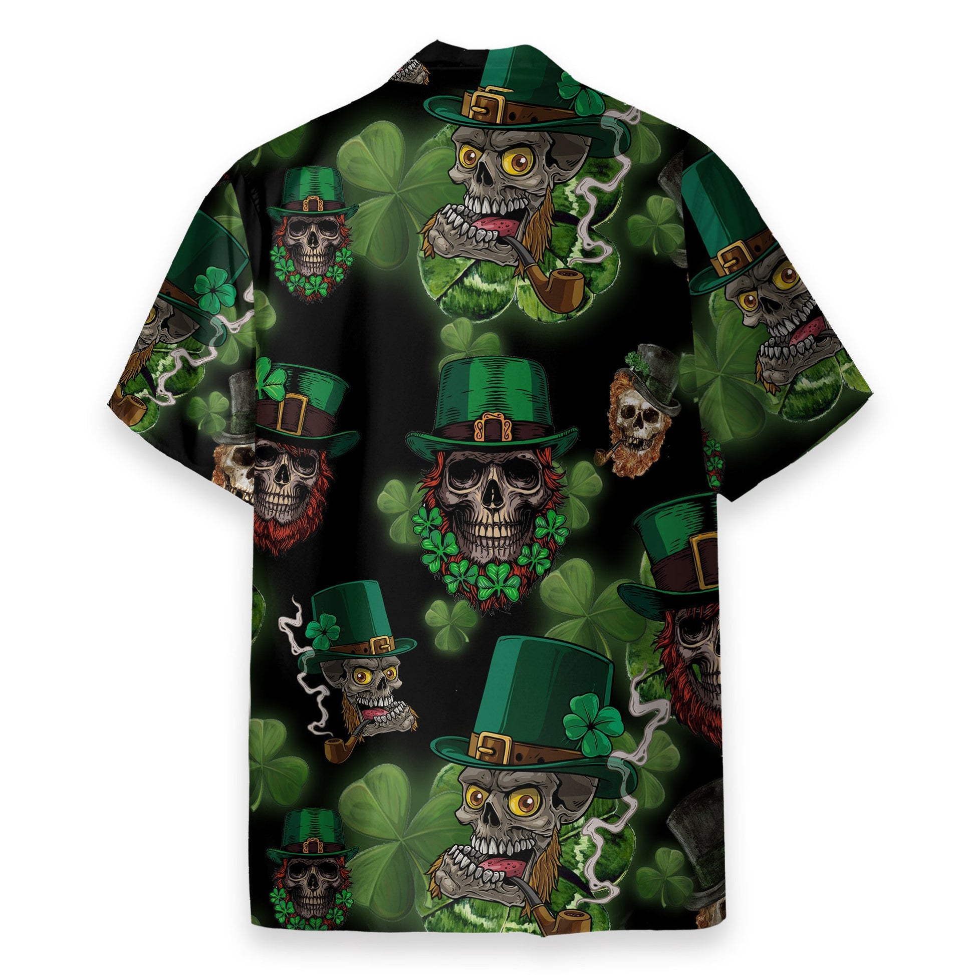 Skull Leprechaun Irish Happy St Patrick's Day - Hawaiian Shirt