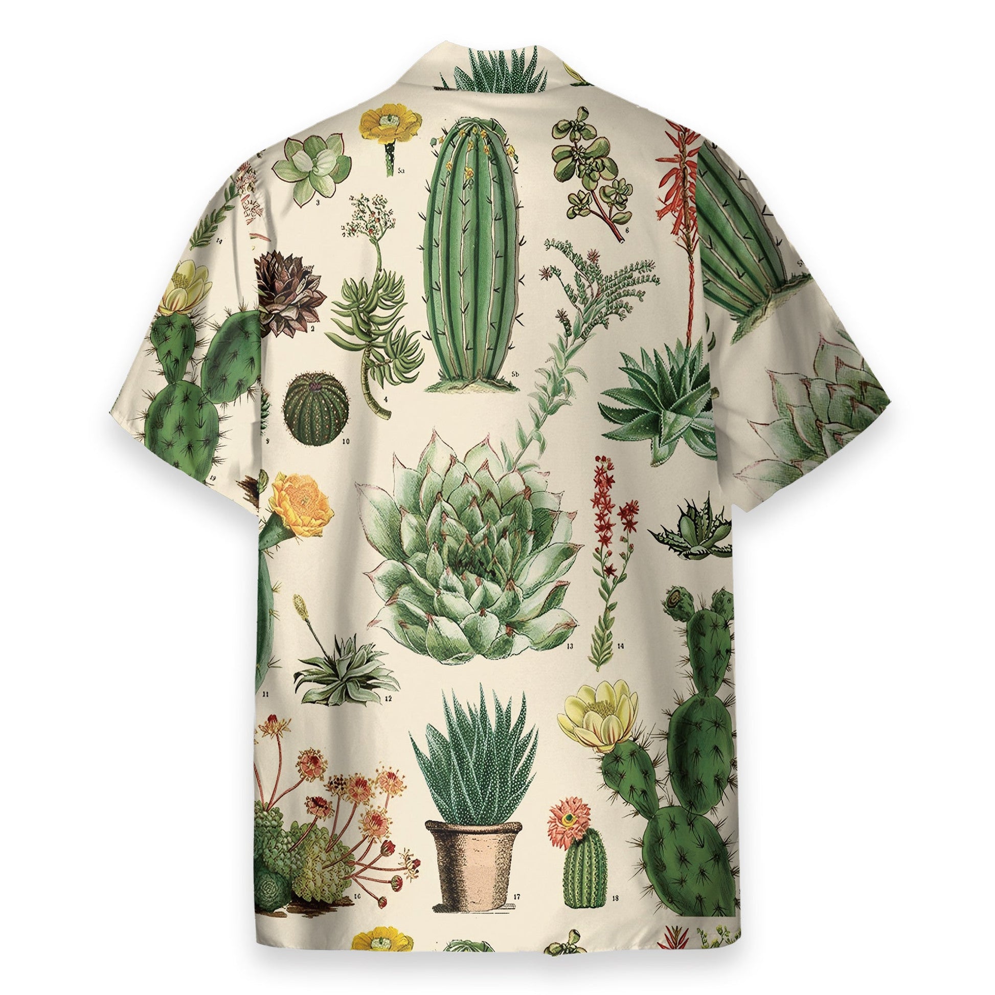 Cactus Summer Men's Button's Up Shirts - Hawaiian Shirt