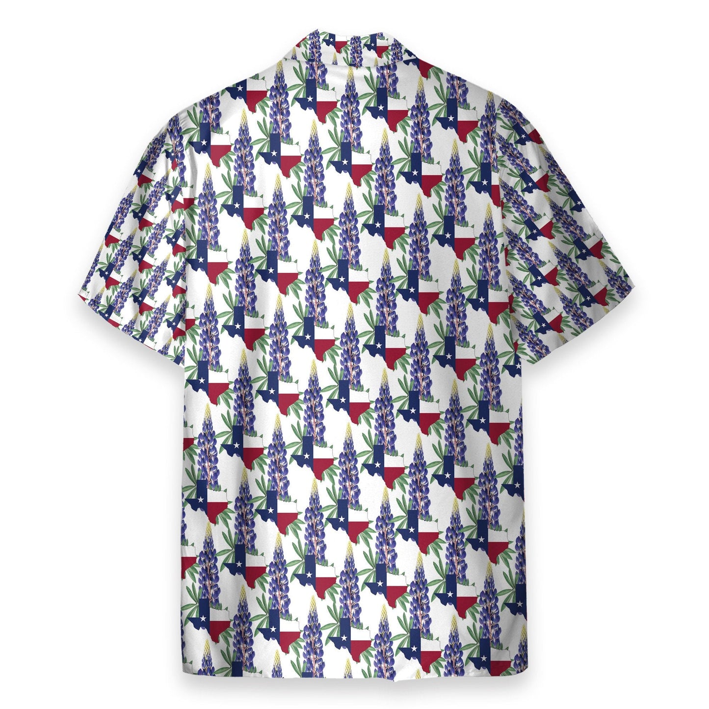 Texas Bluebonnet Men's Button's Up Shirts - Hawaiian Shirt & Beach Shorts