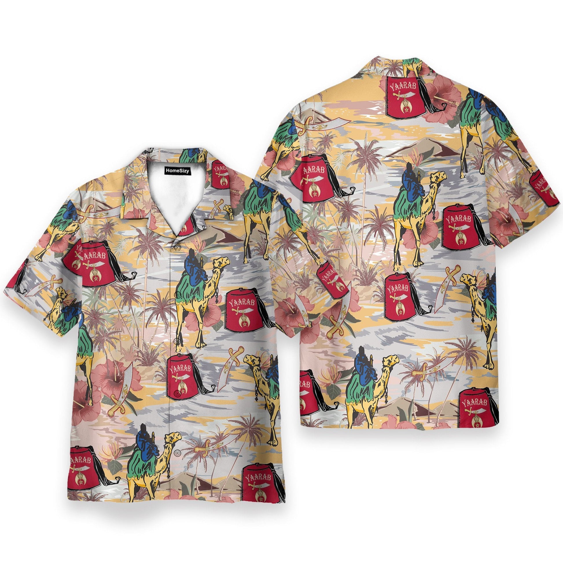 Yaarab Shriners Camel Riding - Hawaiian Shirts