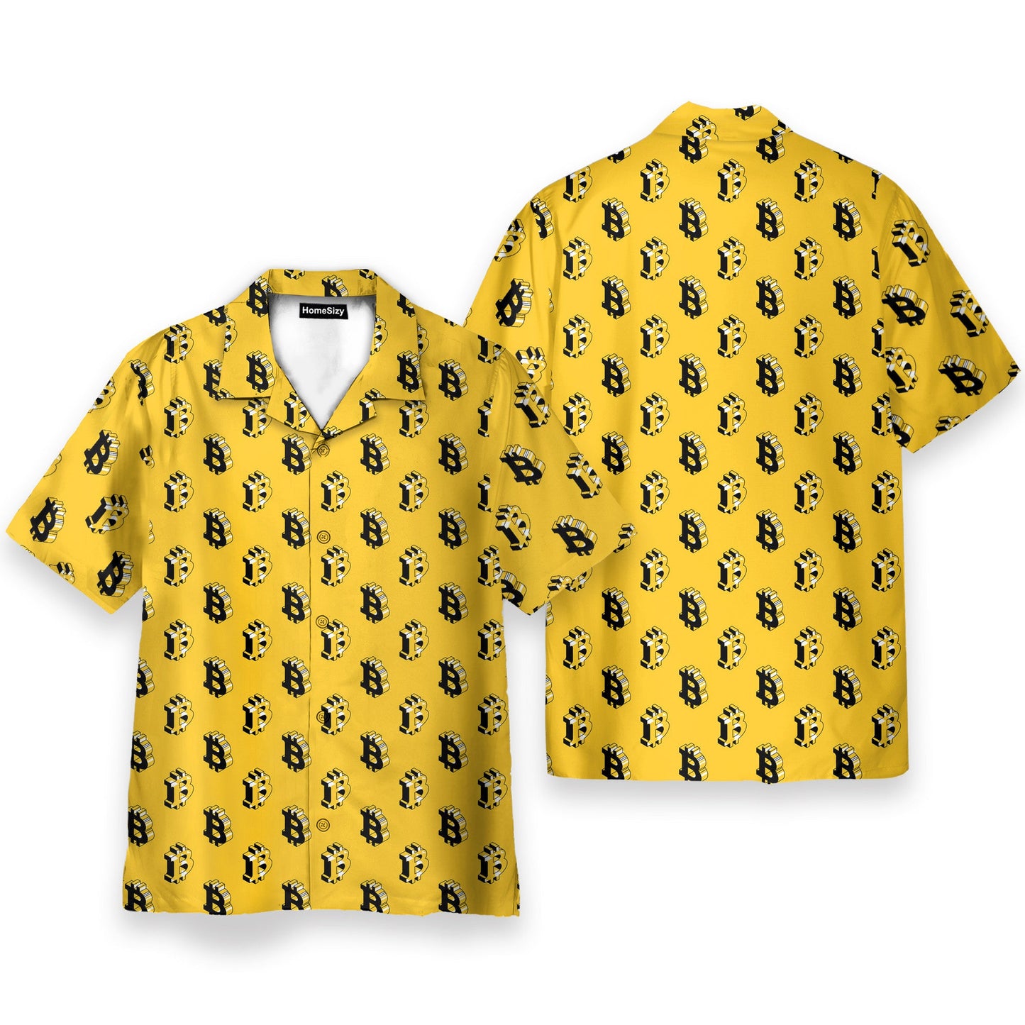 Isometric Bitcoin Cryptocurrency - Hawaiian Shirt & Beach Shorts QT4111801