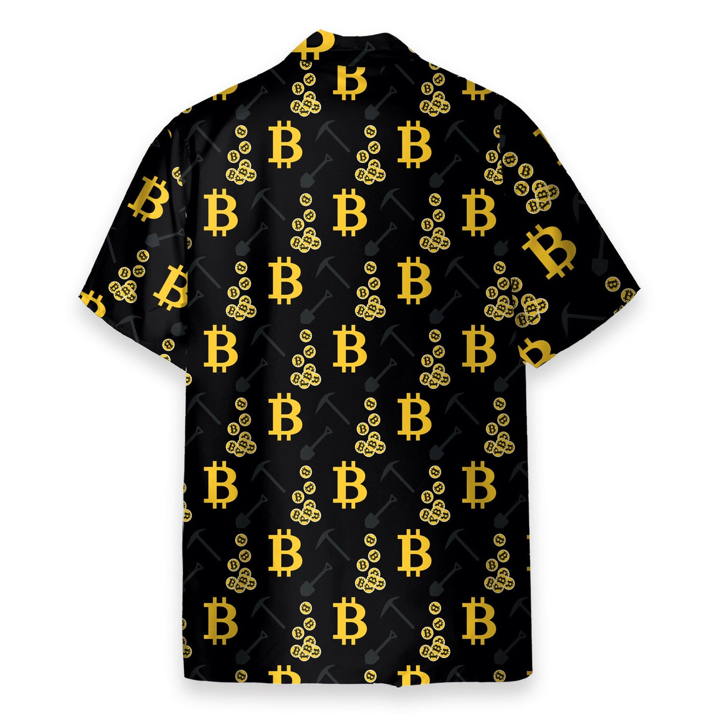 Cryptocurrency Bitcoin Miner Men's Button's Up Shirts - Hawaiian Shirt & Beach Shorts