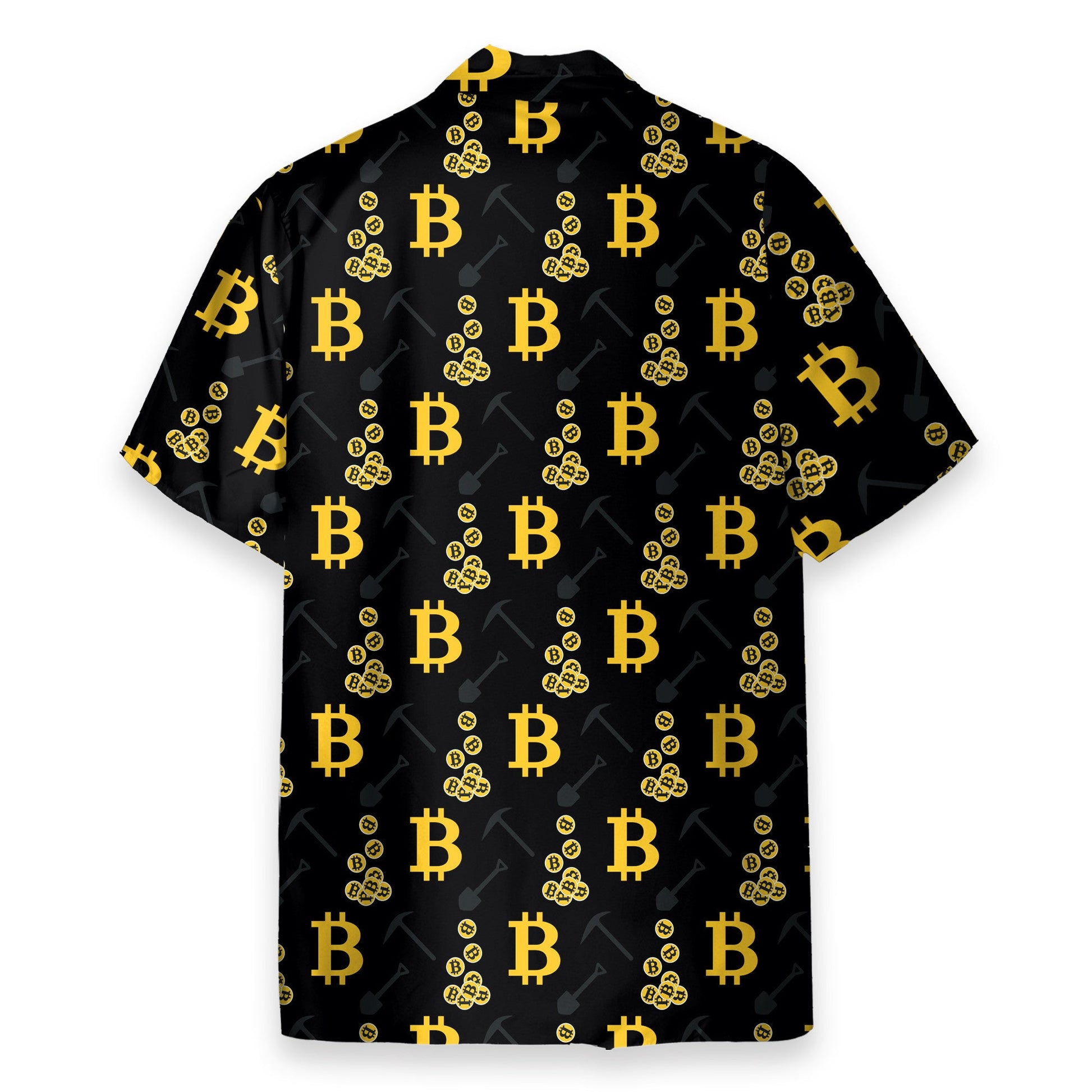 Cryptocurrency Bitcoin Miner Men's Button's Up Shirts - Hawaiian Shirt & Beach Shorts