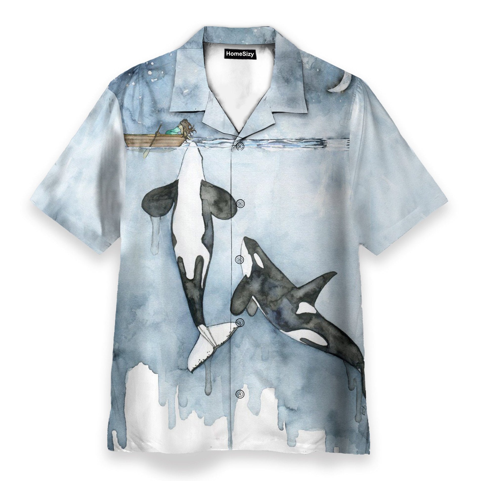 Let Orca Kiss You Men's Button's Up Shirts - Hawaiian Shirt
