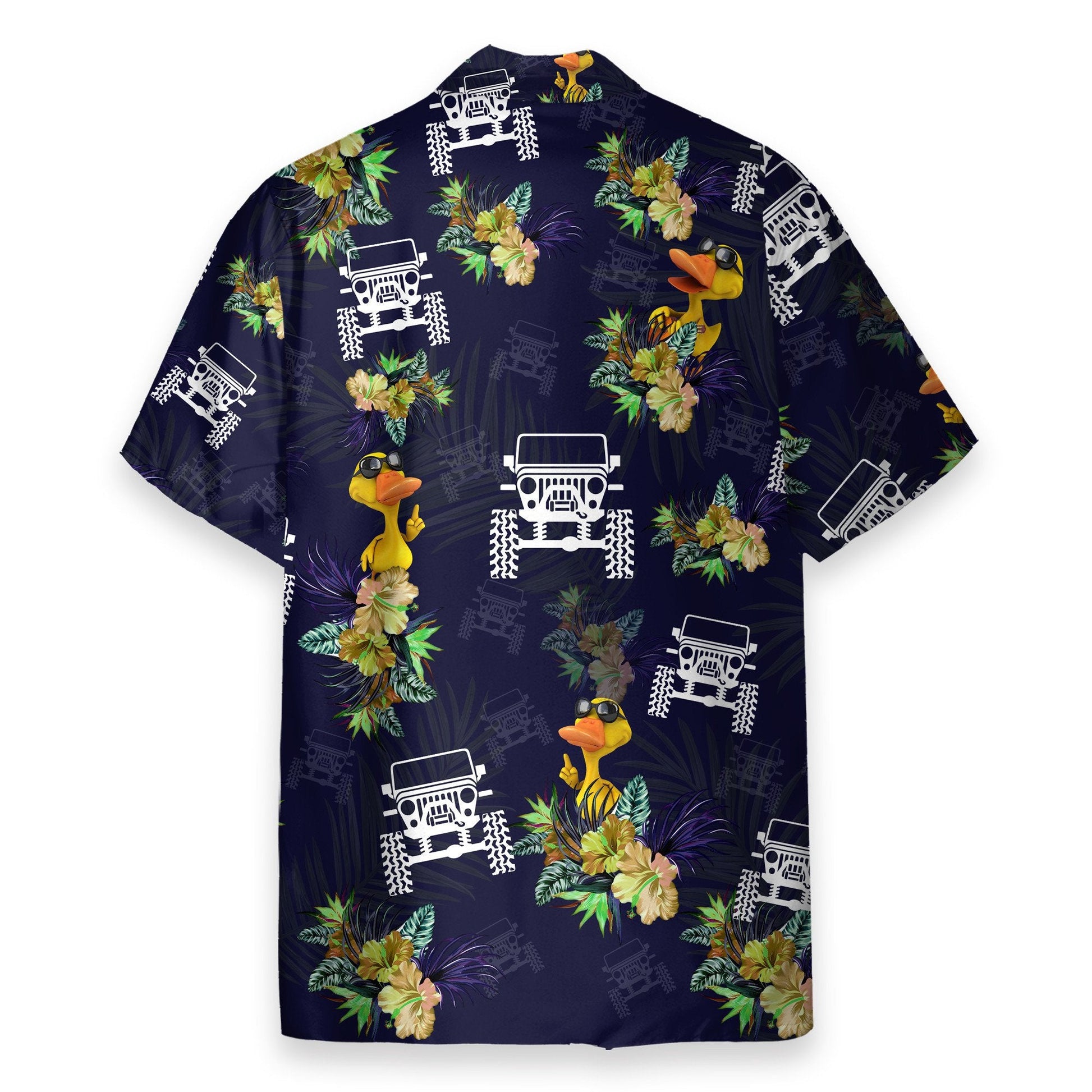 Jeep Duck Funny Button's Up Shirts - Hawaiian Shirt