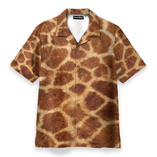 Giraffe Cosplay Costume Funny Button's Up Shirts - Hawaiian Shirt & Beach Shorts