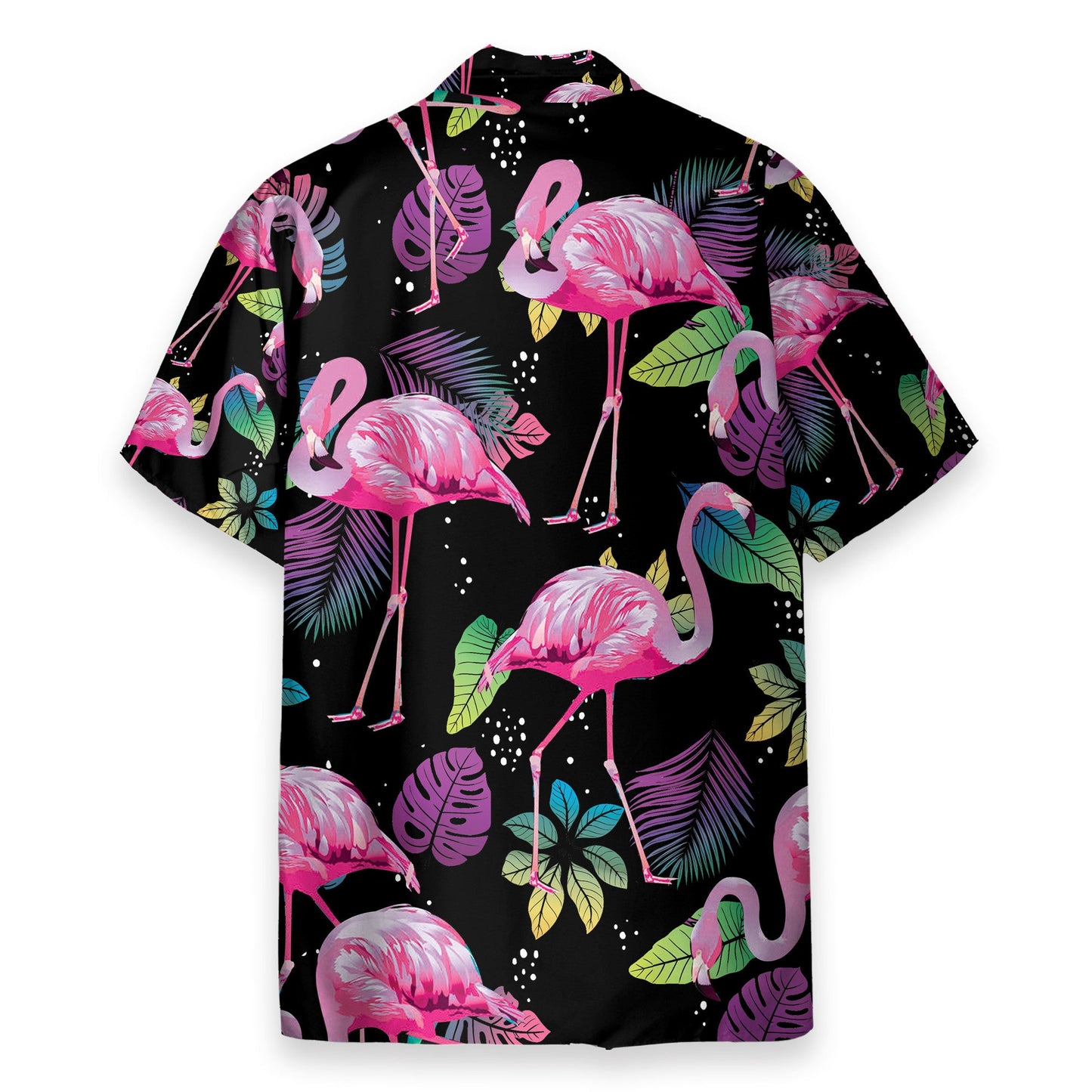 Flamingo Tropical Leaf Summer - Hawaiian Shirt