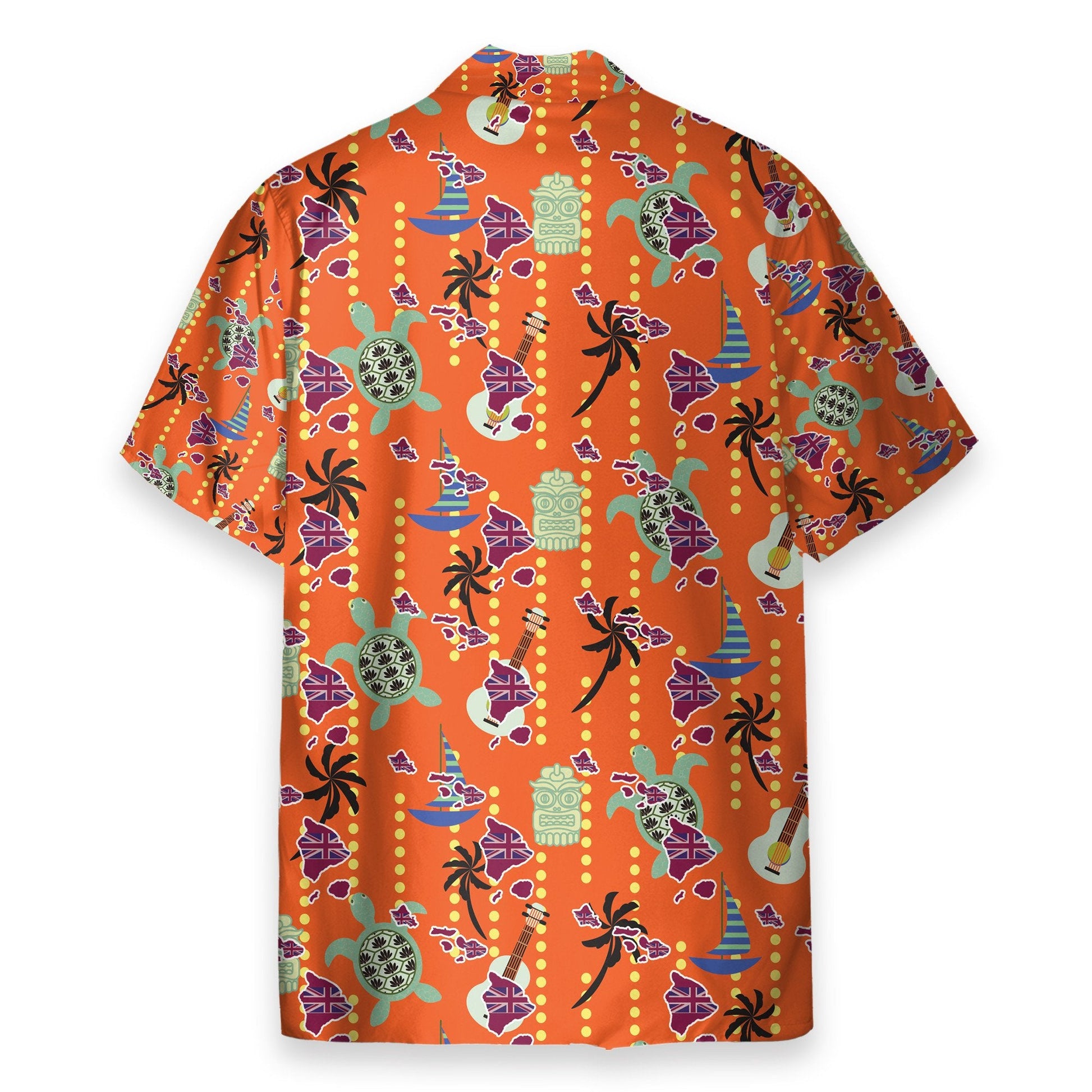 Tiki Tiki Turrtle And Ukulele Summer - Hawaiian Shirt & Beach Shorts