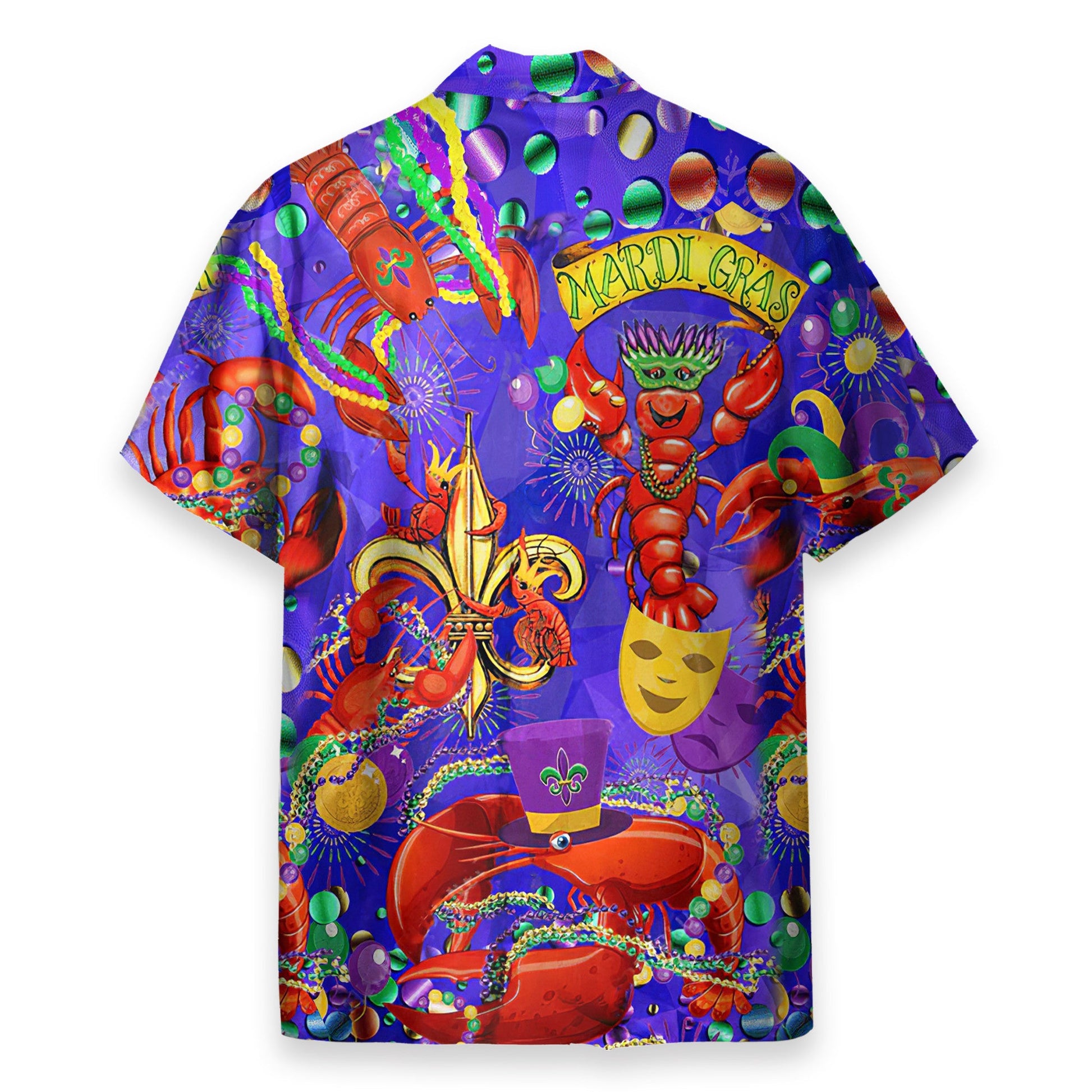 Happy Mardi Gras Shrimps - Hawaiian Shirt