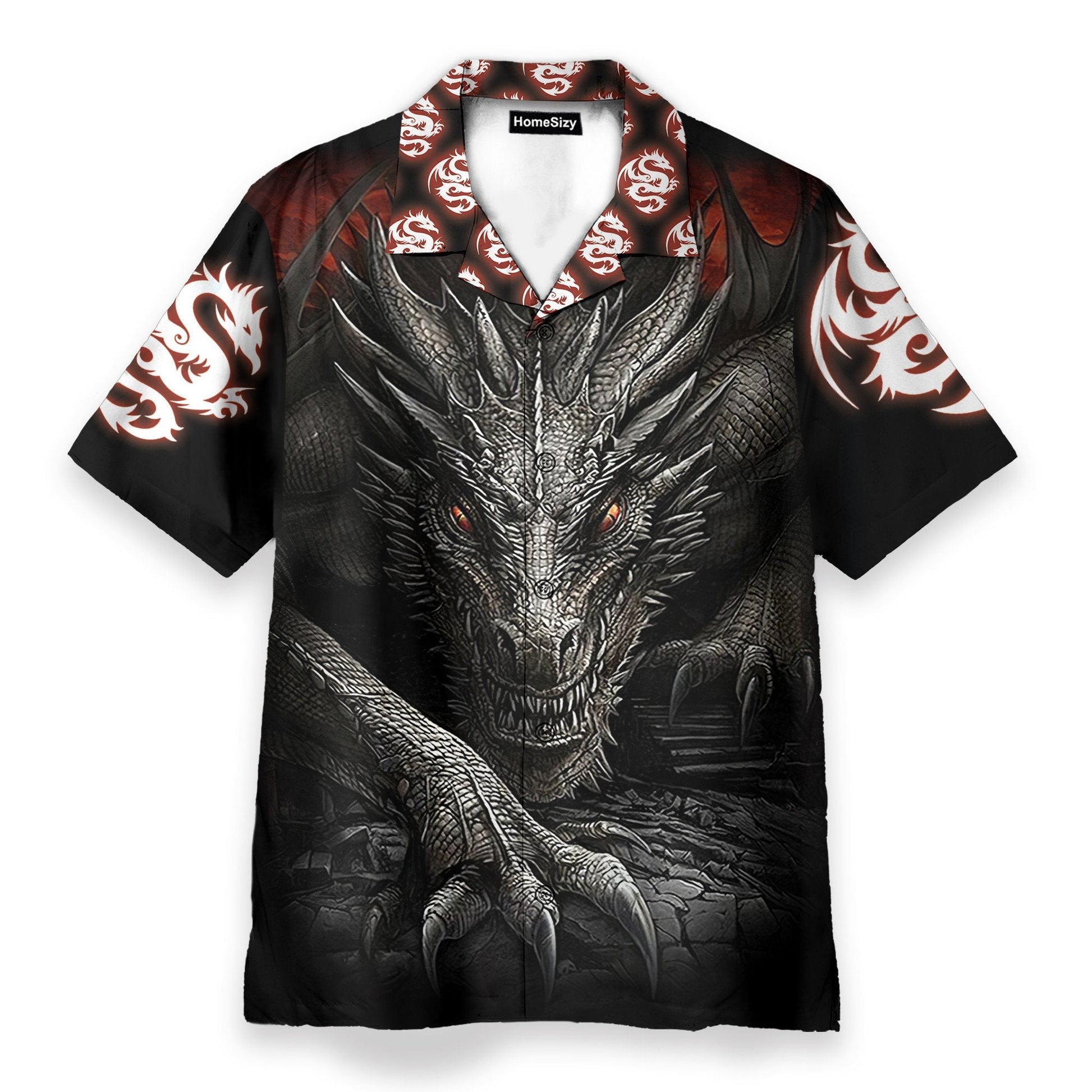 Dragon Men's Button's Up Shirts - Hawaiian Shirt
