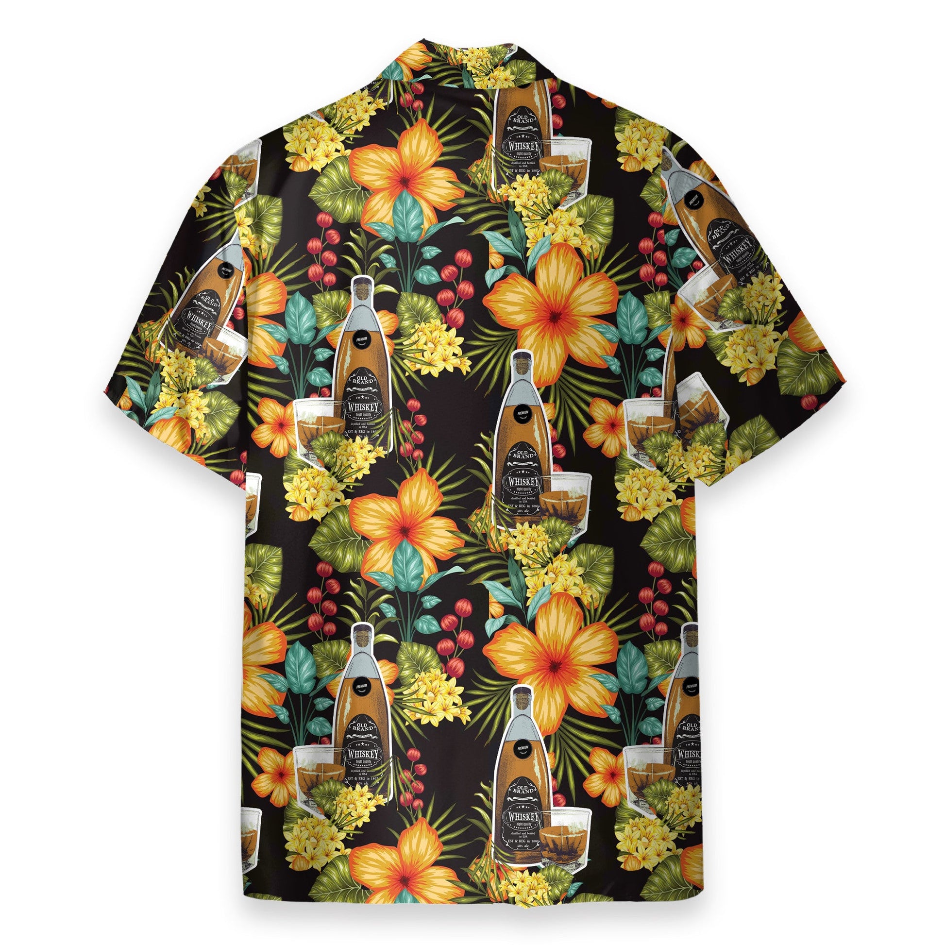 Paradies Whisky Party Tropical Flowers Pattern - Hawaiian Shirt & Beach Shorts