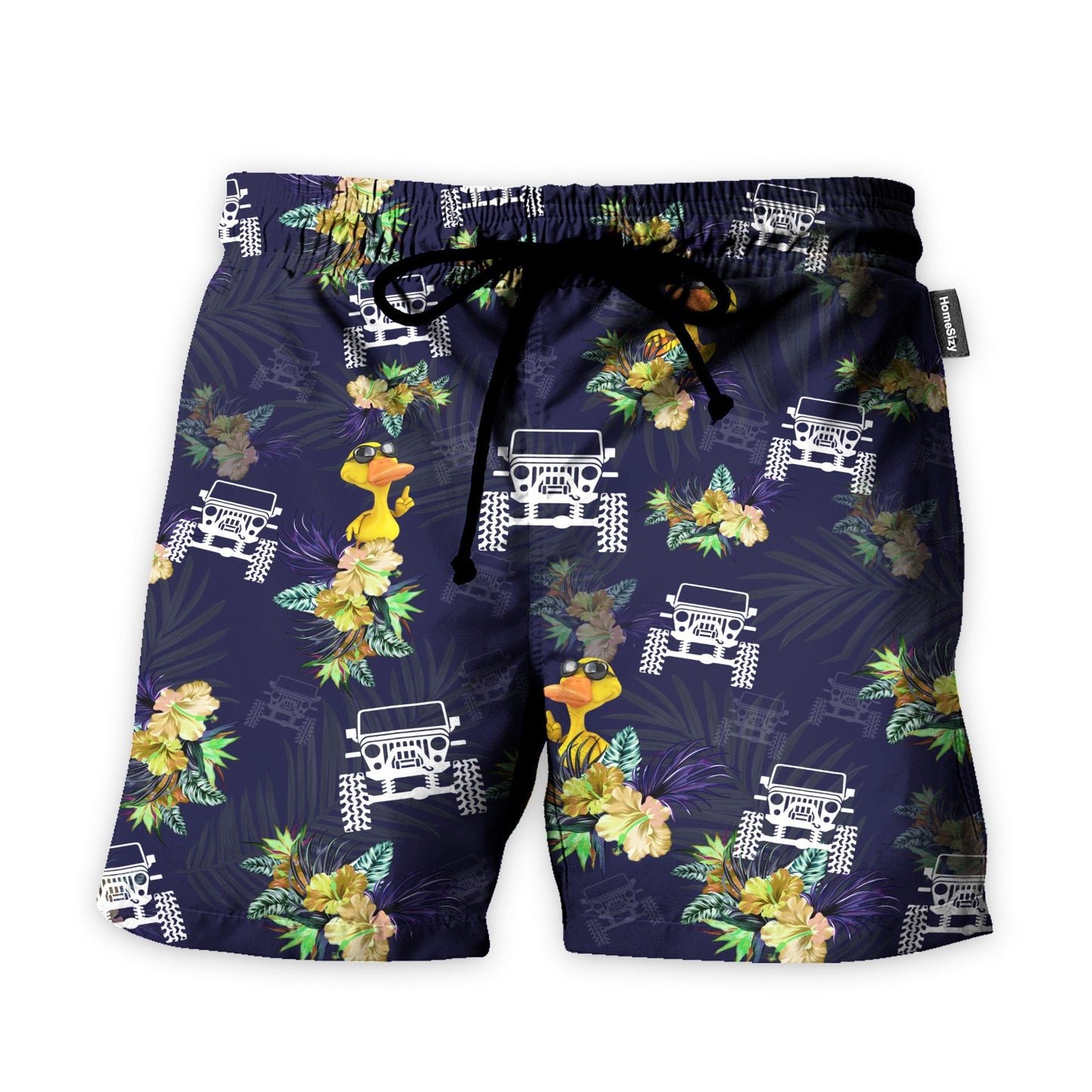 Jeep Duck Funny Button's Up Shirts - Hawaiian Shirt