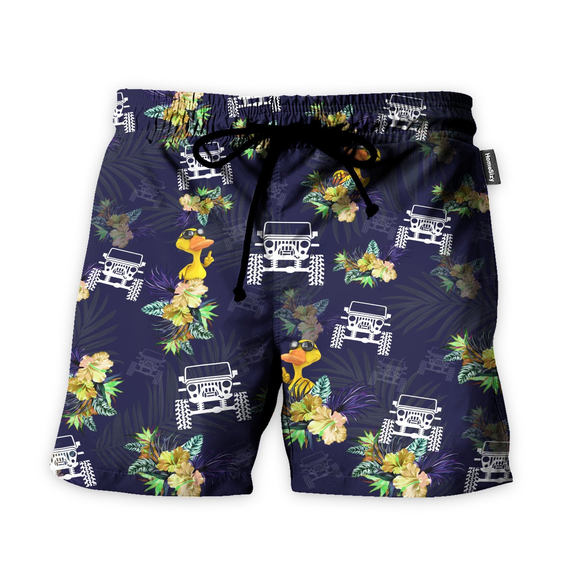 Jeep Duck Funny Button's Up Shirts - Hawaiian Shirt