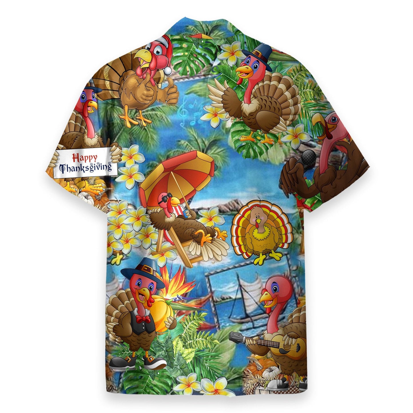 Turkey Happy Thanksgiving - Hawaiian Shirt