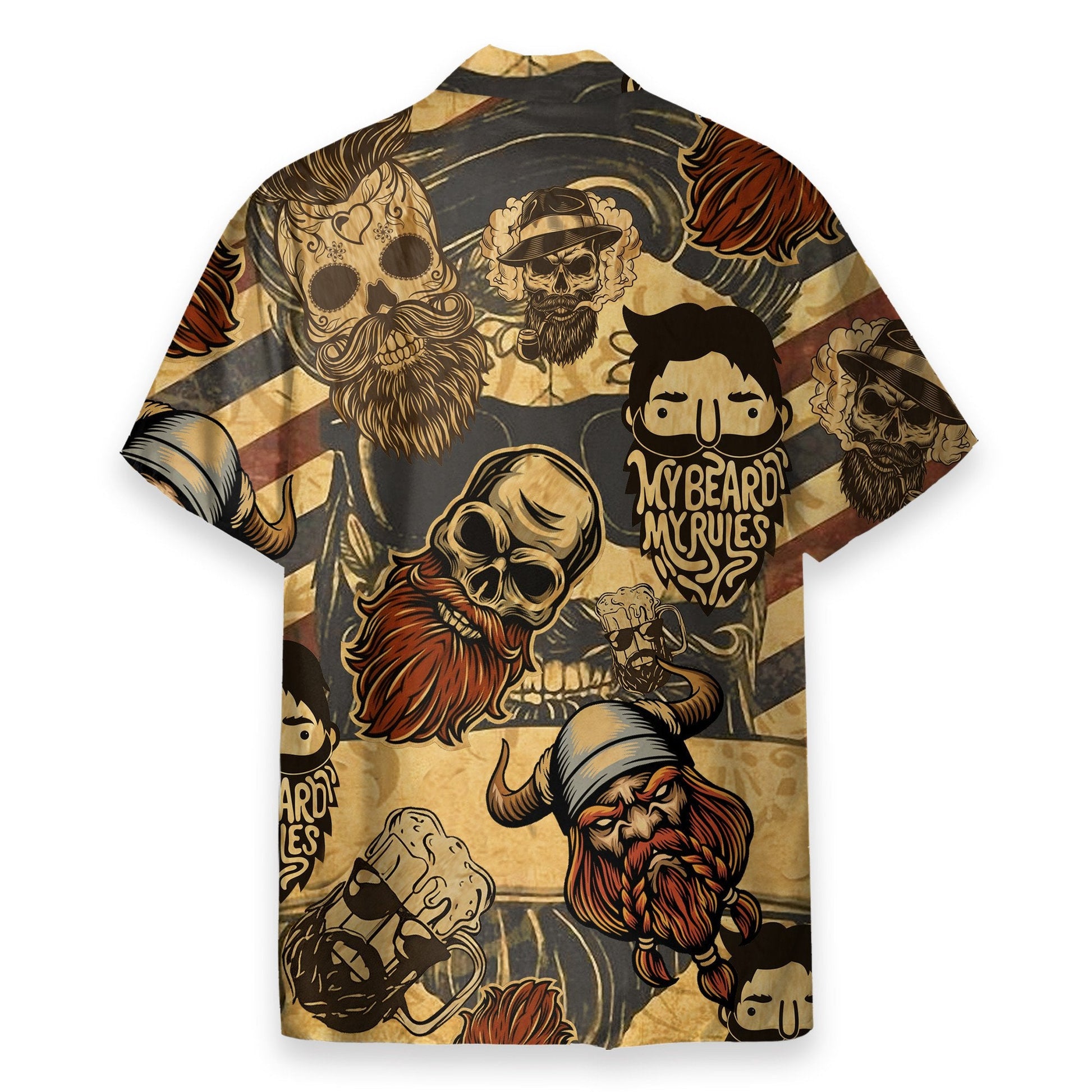 My Beard My Rules Men's Button's Up Shirts - Hawaiian Shirt