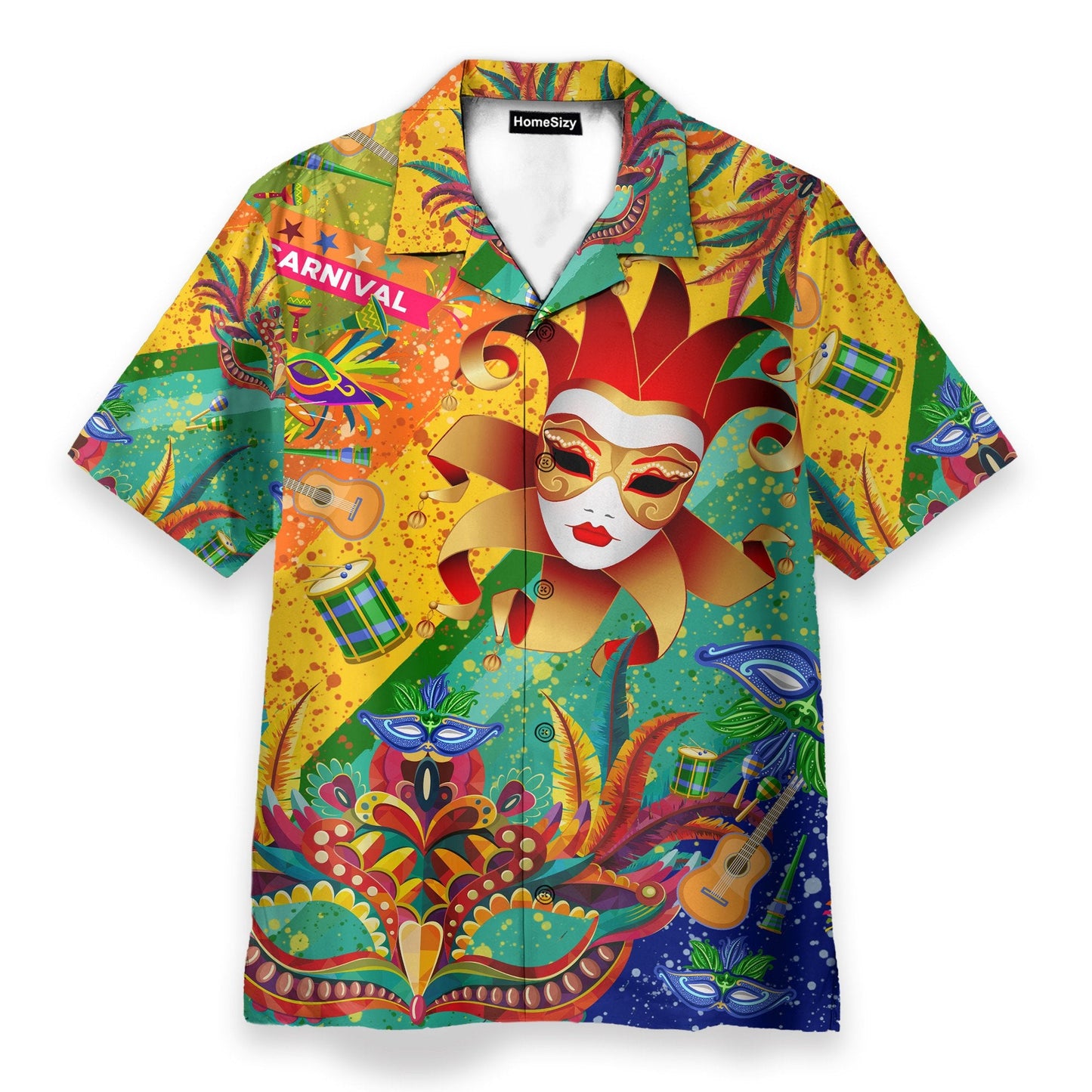 Carnival Mardi Gras Funny Button's Up Shirts - Hawaiian Shirt