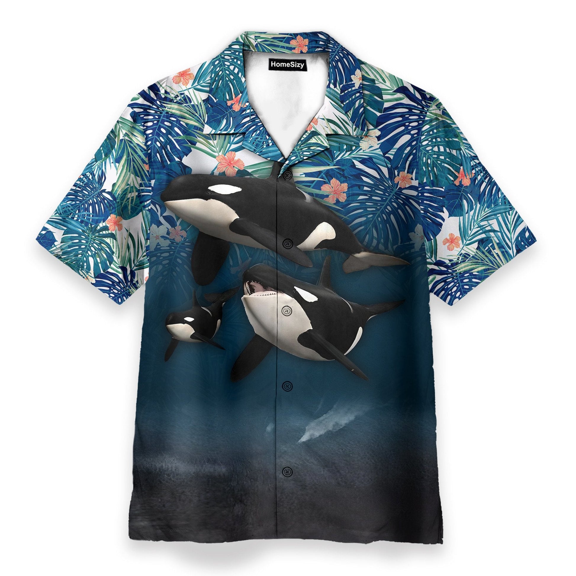 Whale Men's Button's Up Shirts - Hawaiian Shirt