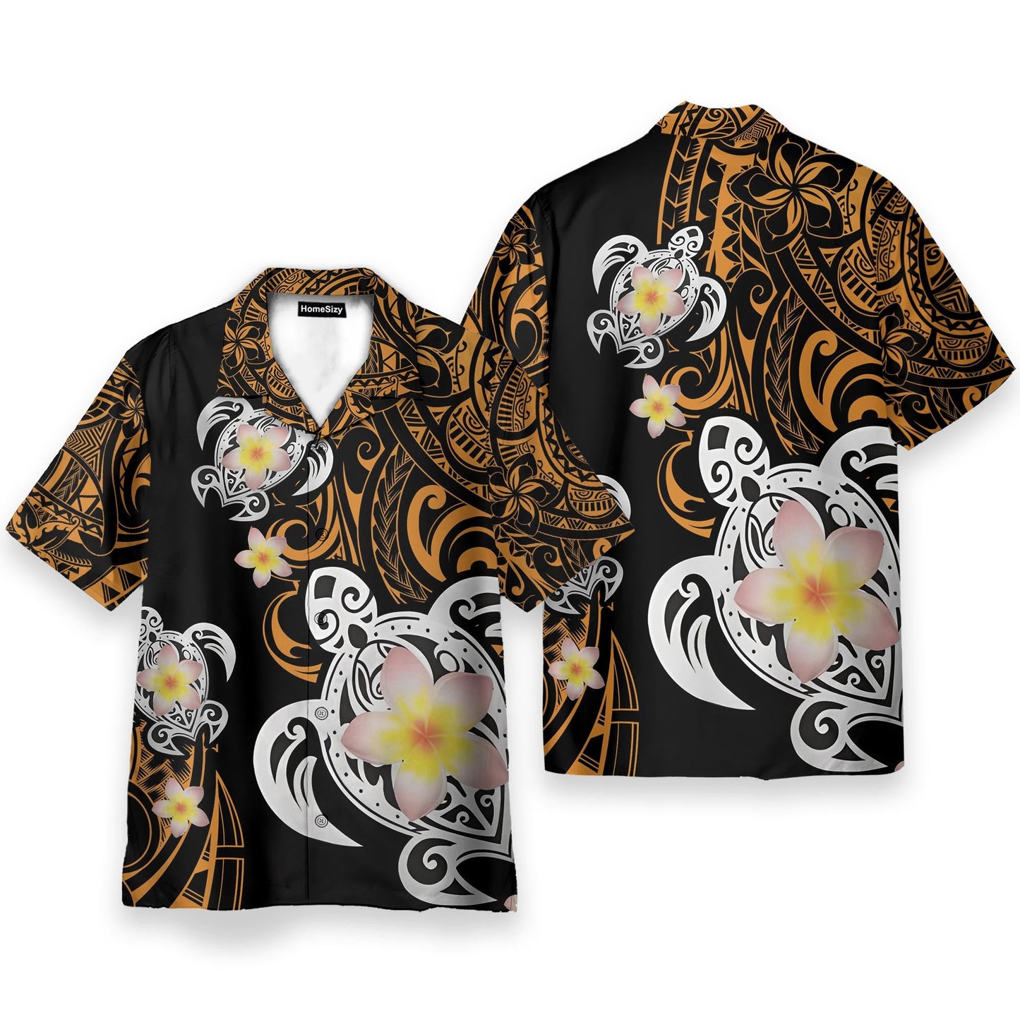 Turtle Plumeria Polynesian - Hawaiian Shirt