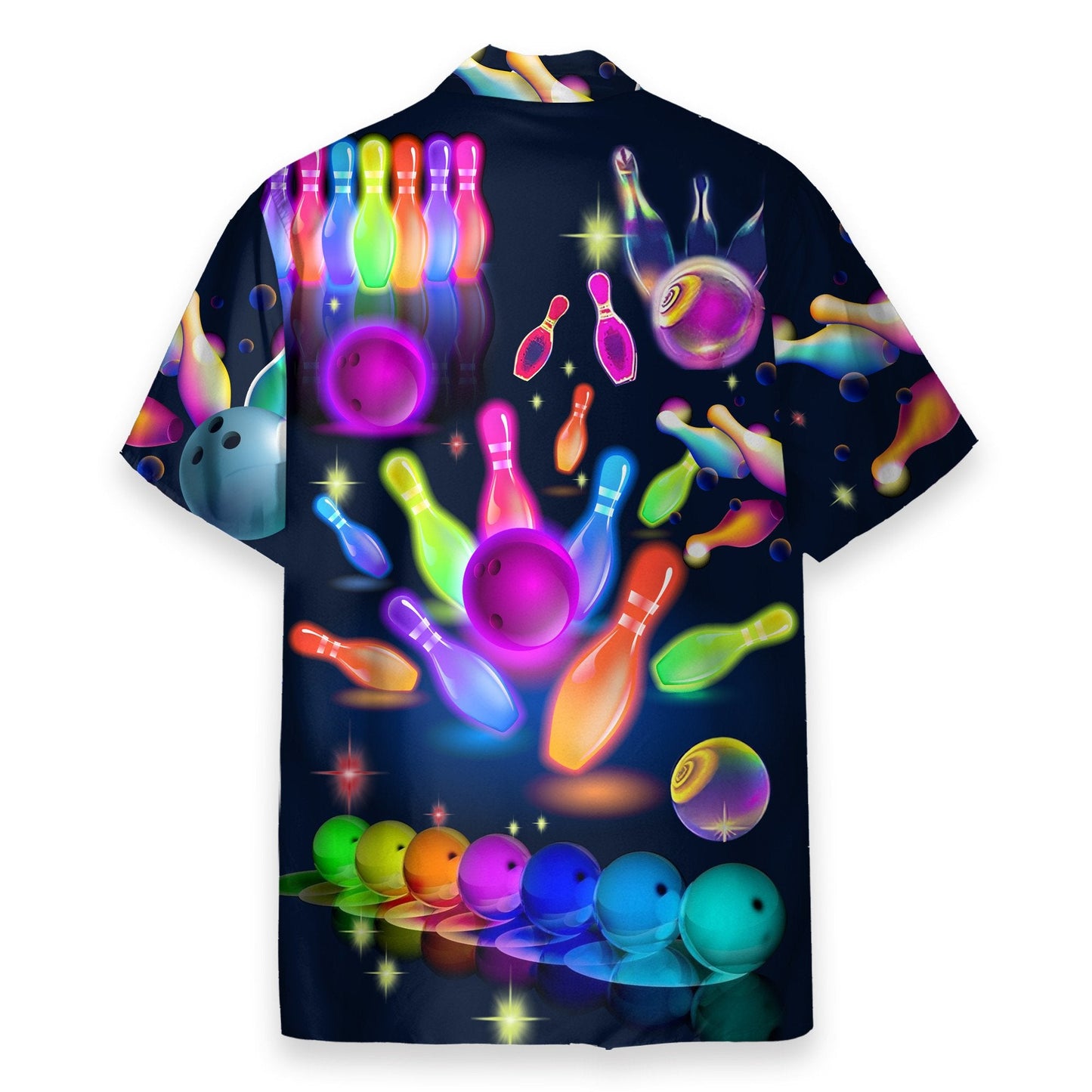 Bowling Men's Button's Up Shirts - Hawaiian Shirt