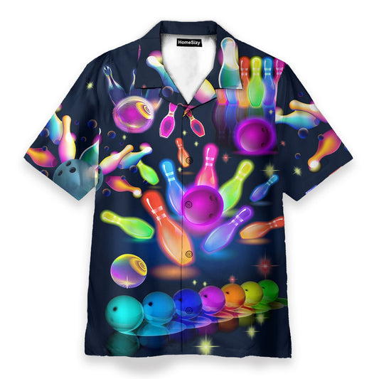 Bowling Men's Button's Up Shirts - Hawaiian Shirt