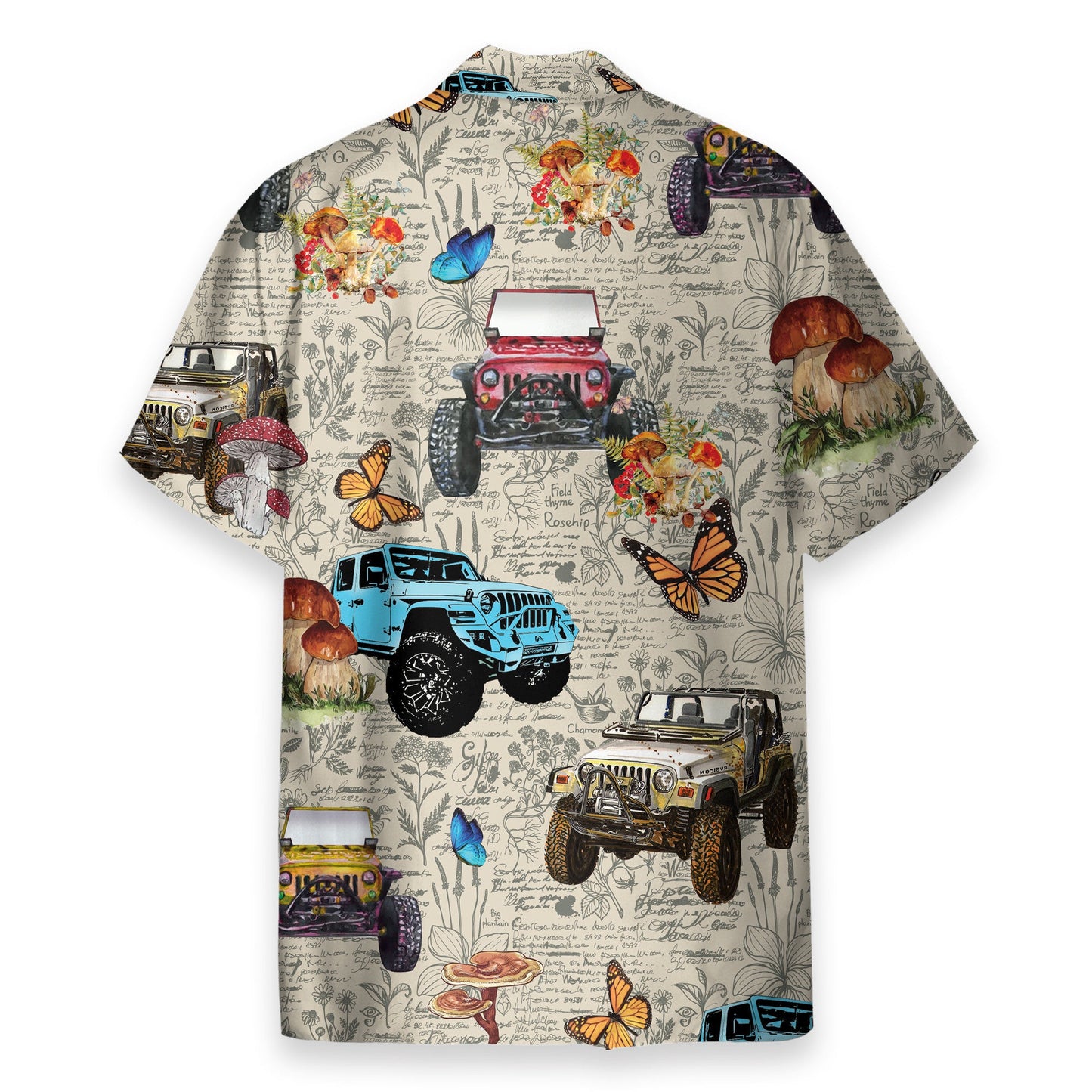 Amazing Insect With Jeep Cars - Hawaiian Shirt
