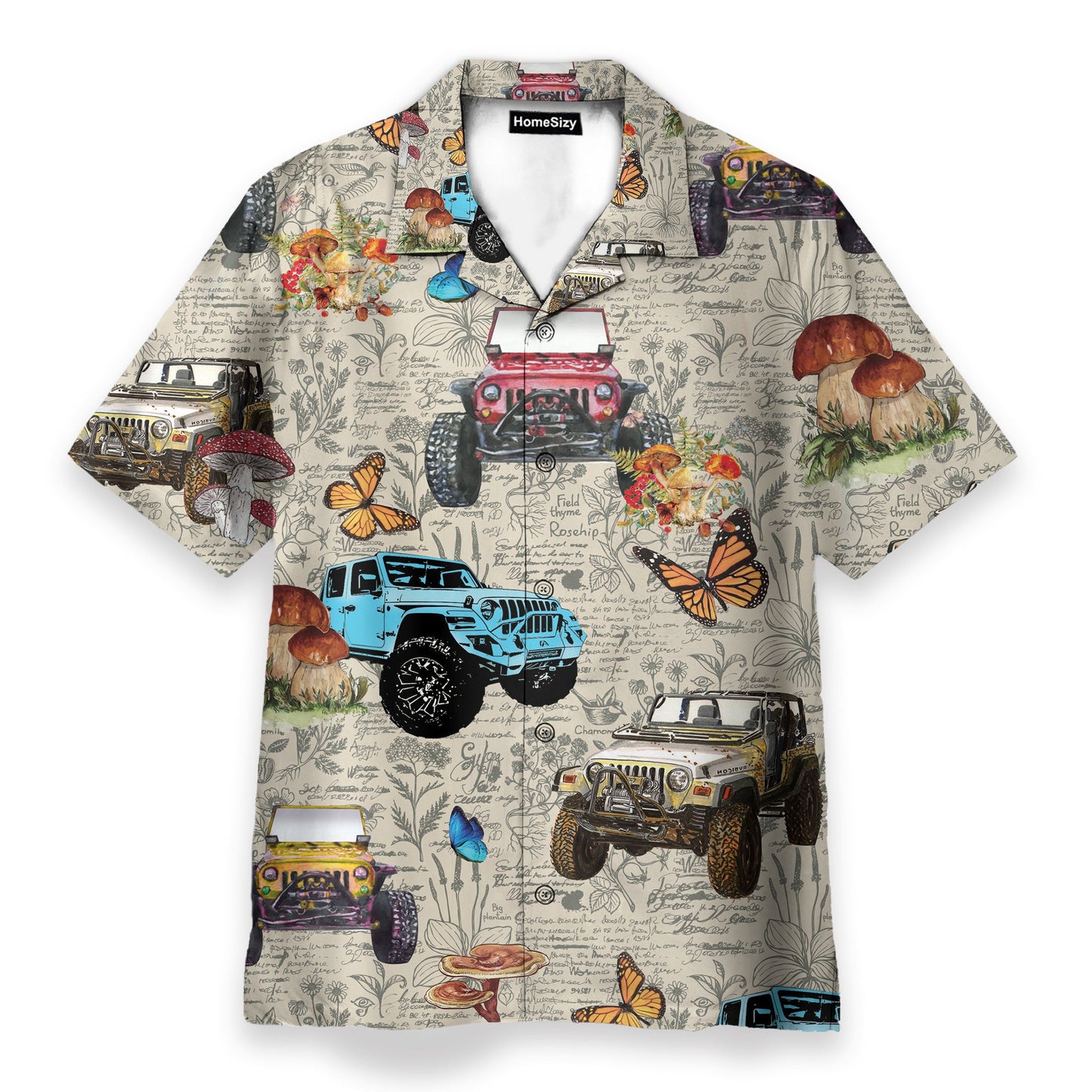 Amazing Insect With Jeep Cars - Hawaiian Shirt