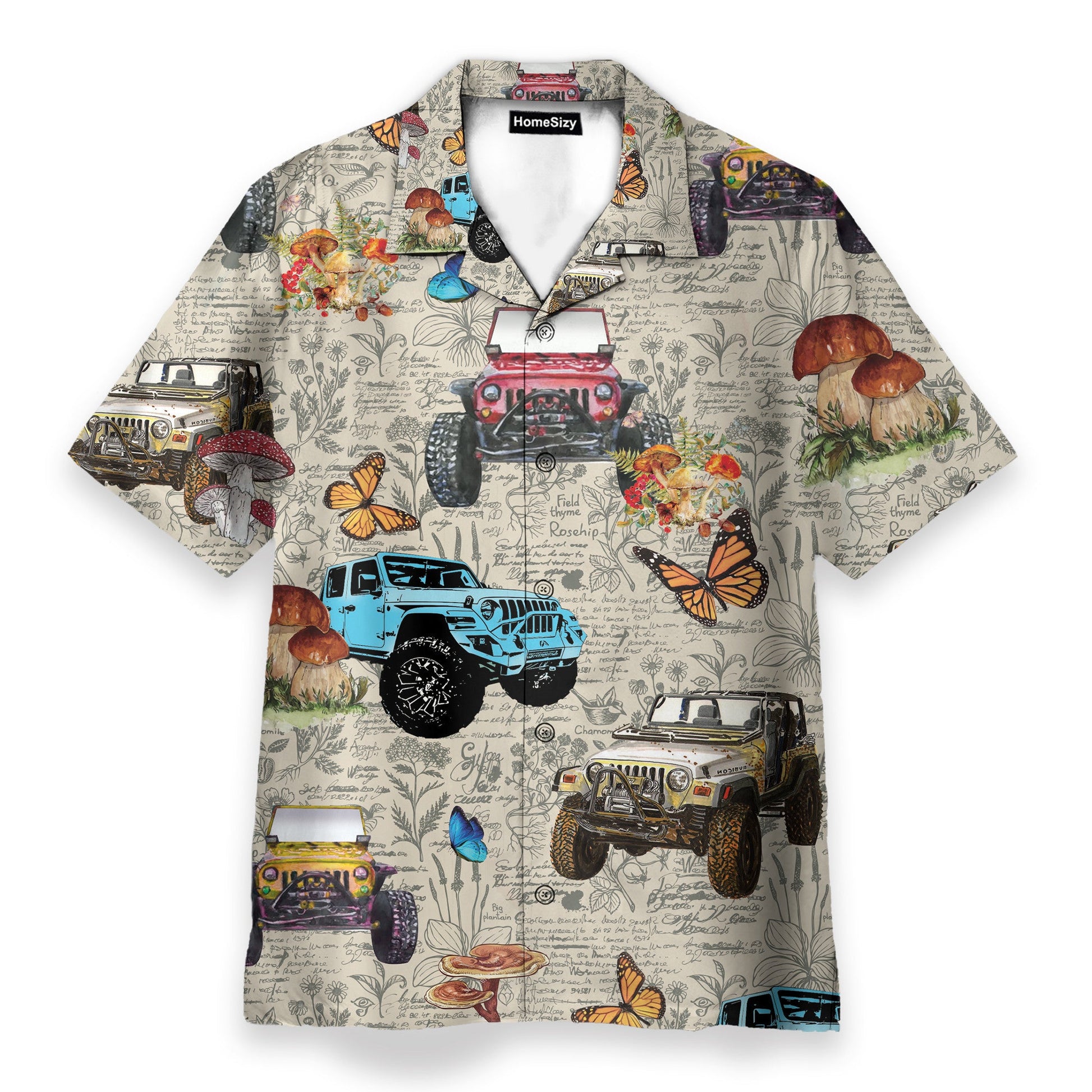 Amazing Insect With Jeep Cars - Hawaiian Shirt